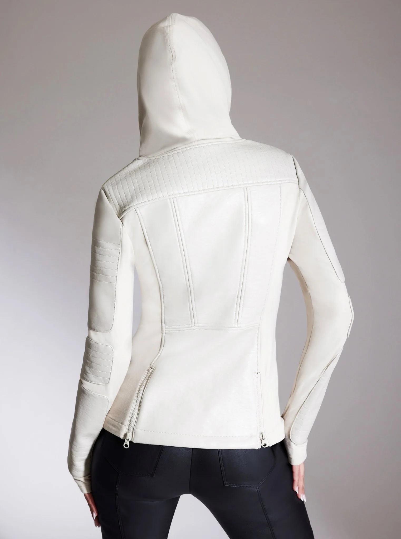 Asym Hooded Moto - Image 5