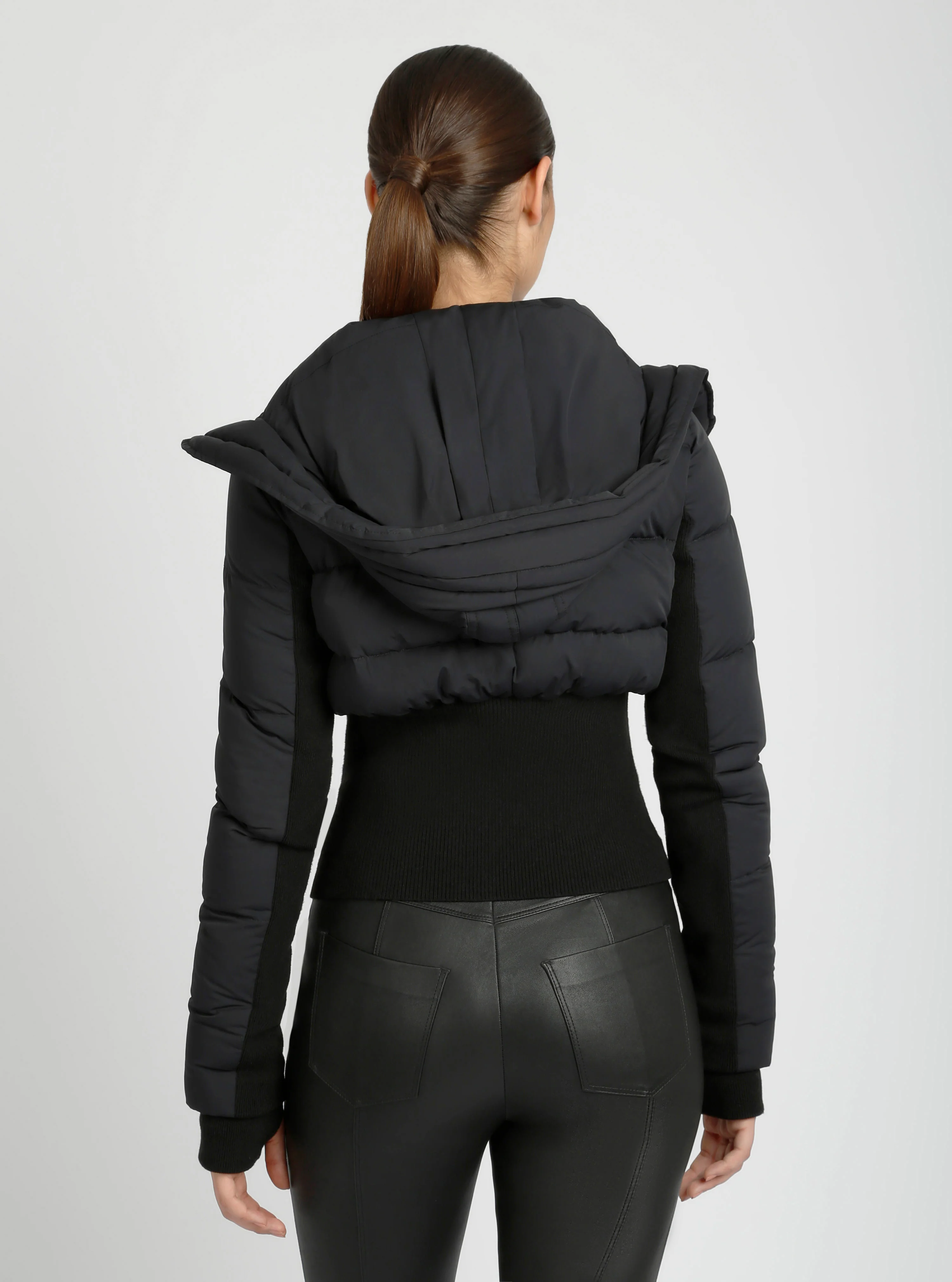 Asymmetrical Down Filled Puffer Jacket w/Waist Detail - 3 colors -FINAL SALE - Image 11
