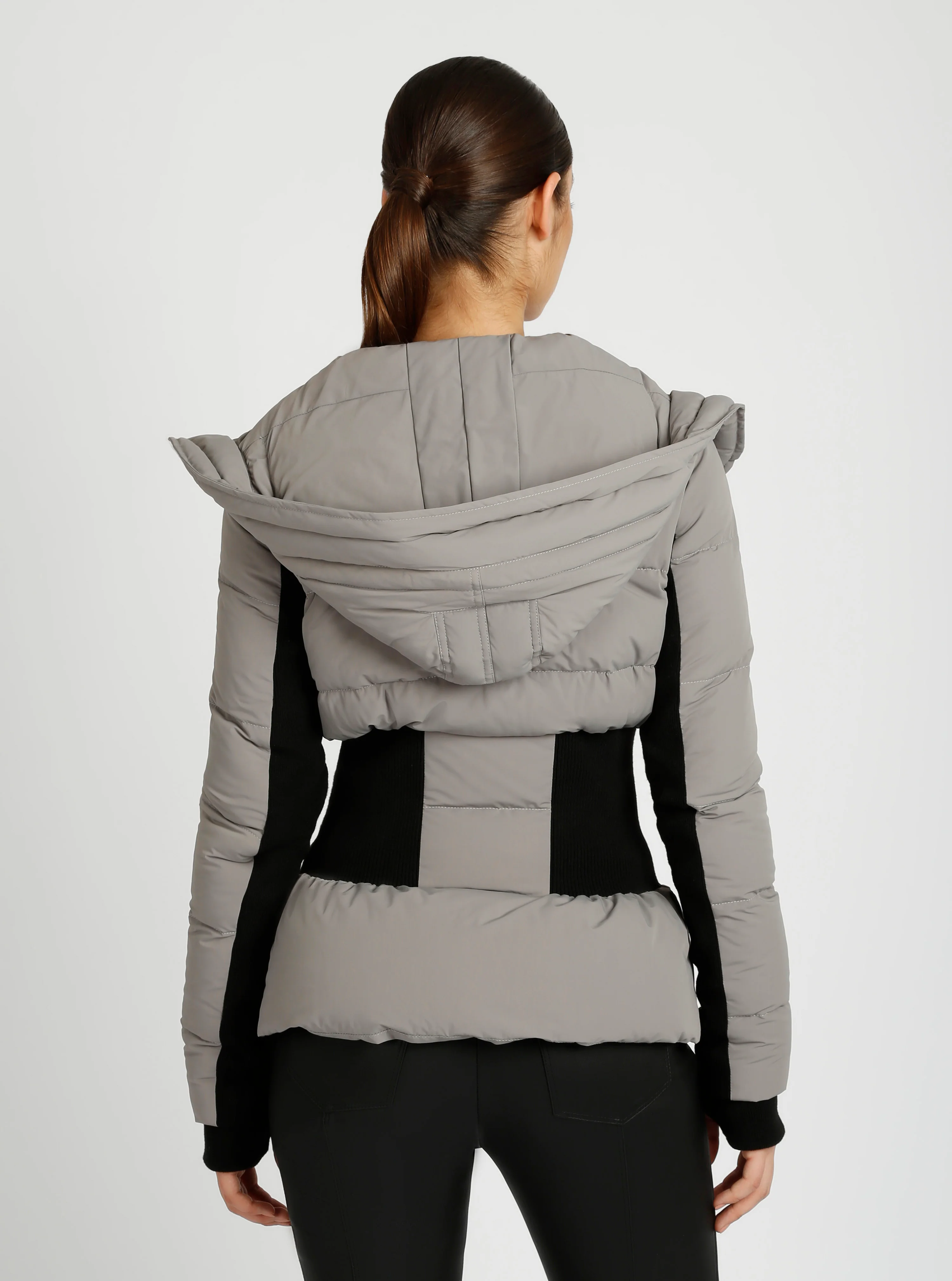 Asymmetrical Mid Puffer Waist Cinch Down Filled Parka - 3 colors -FINAL SALE - Image 19