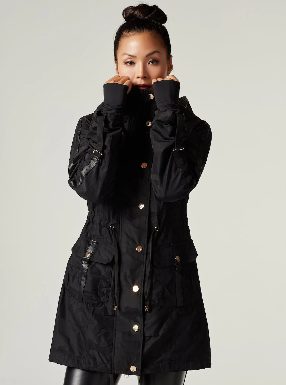 Camo Anorak Gold Collection - Black / Lt Gold Trims - Image 8