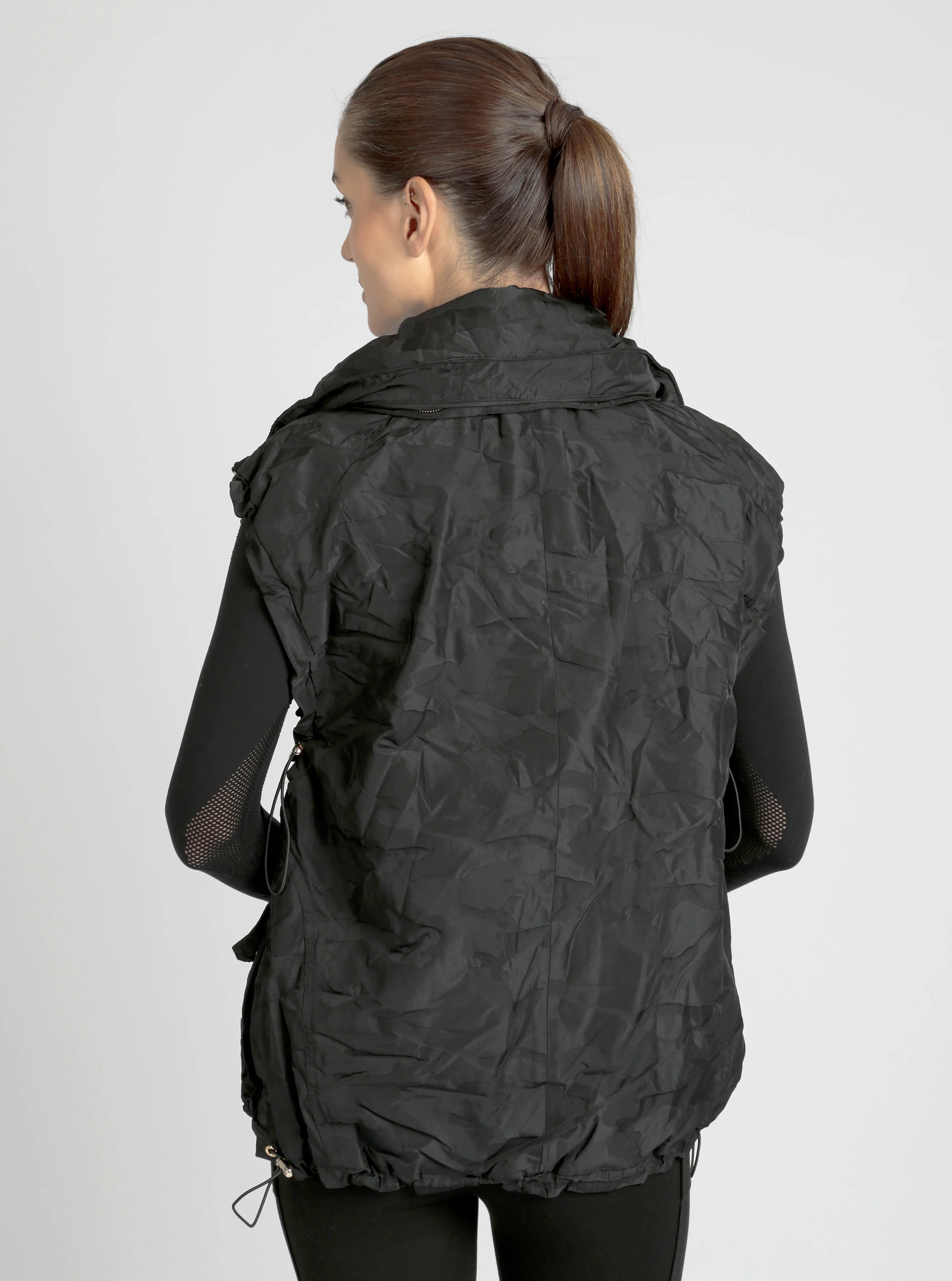 Camo Oversized Svetlana Vest Gold Trims Black or Chocolate - FINAL SALE - Image 18
