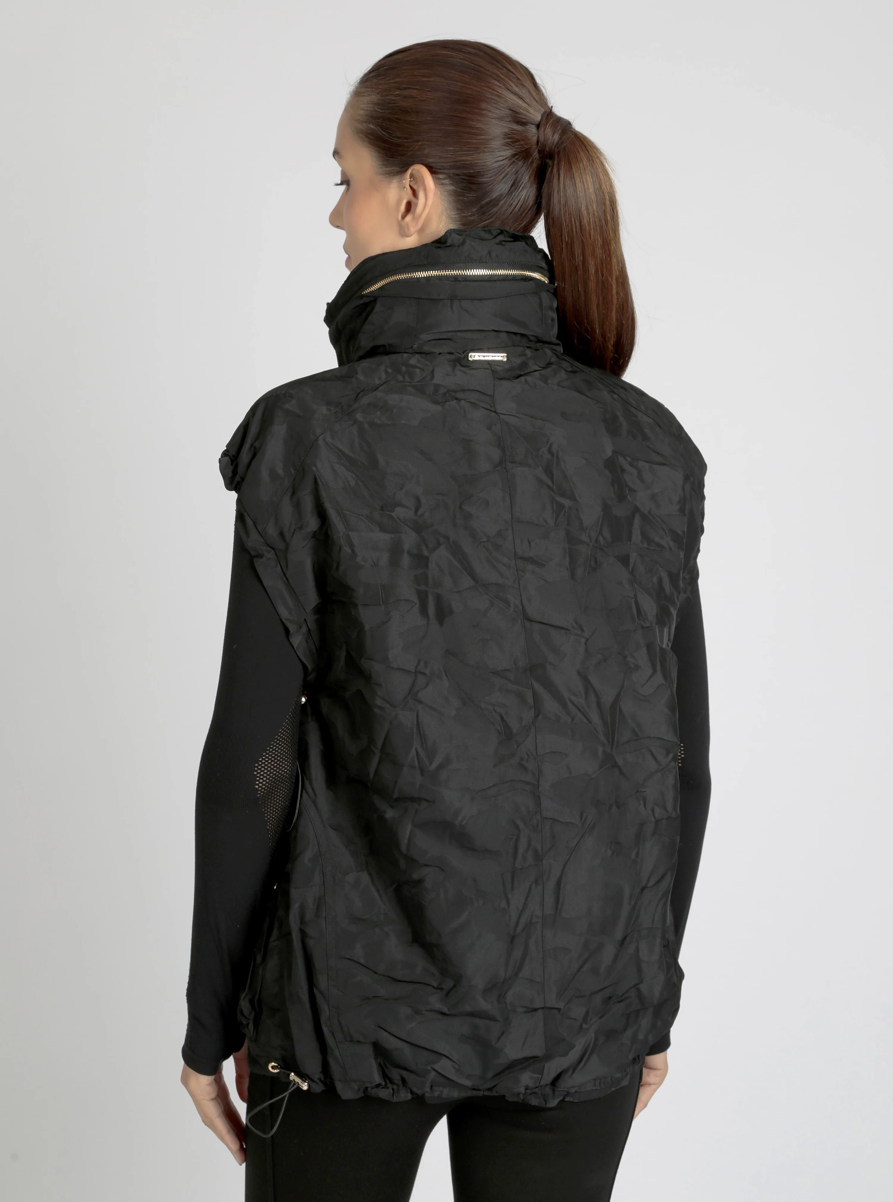 Camo Oversized Svetlana Vest Gold Trims Black or Chocolate - FINAL SALE - Image 21