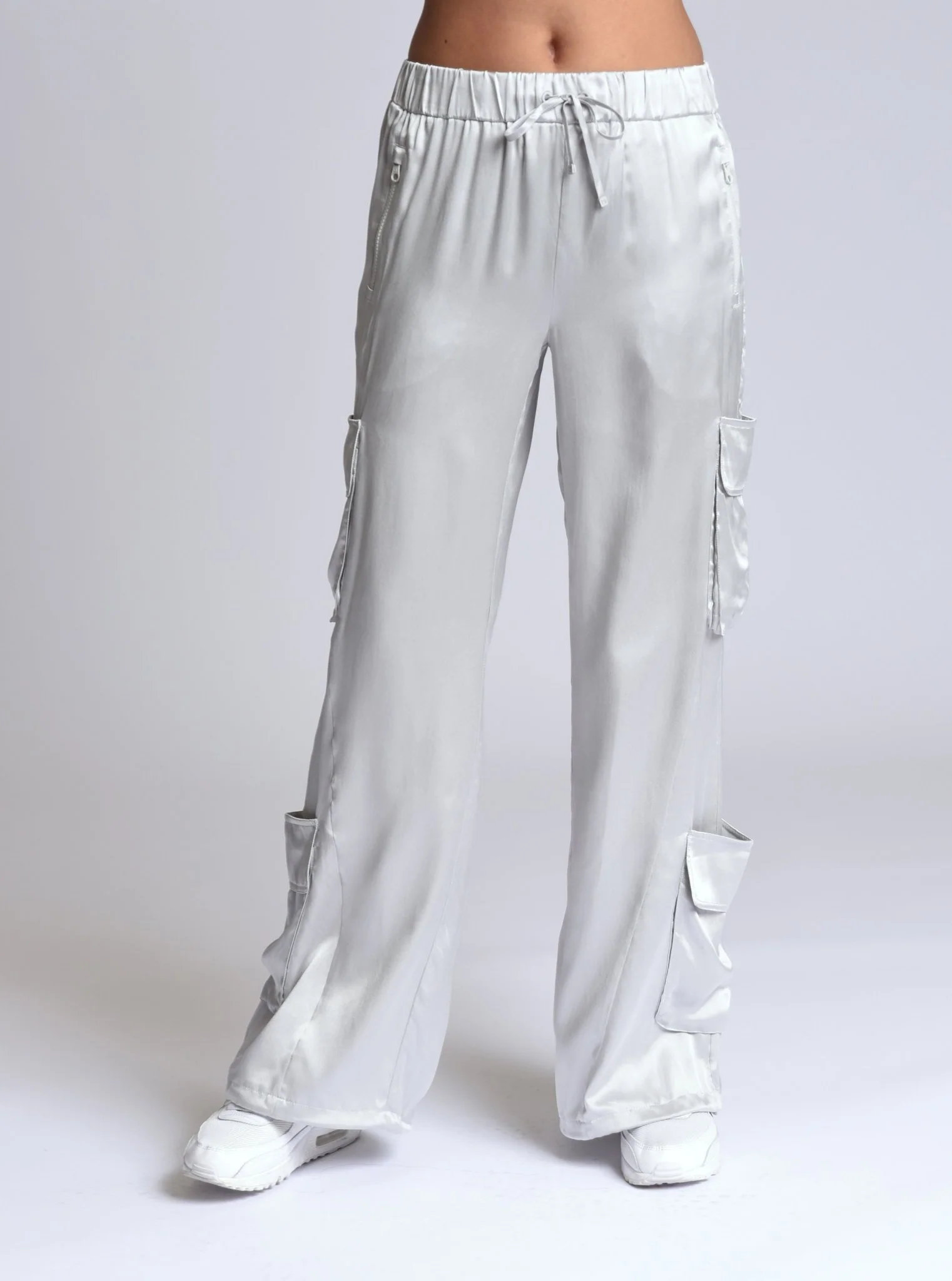 Chelsea Silk Wide Leg Cargo Pant - Image 10