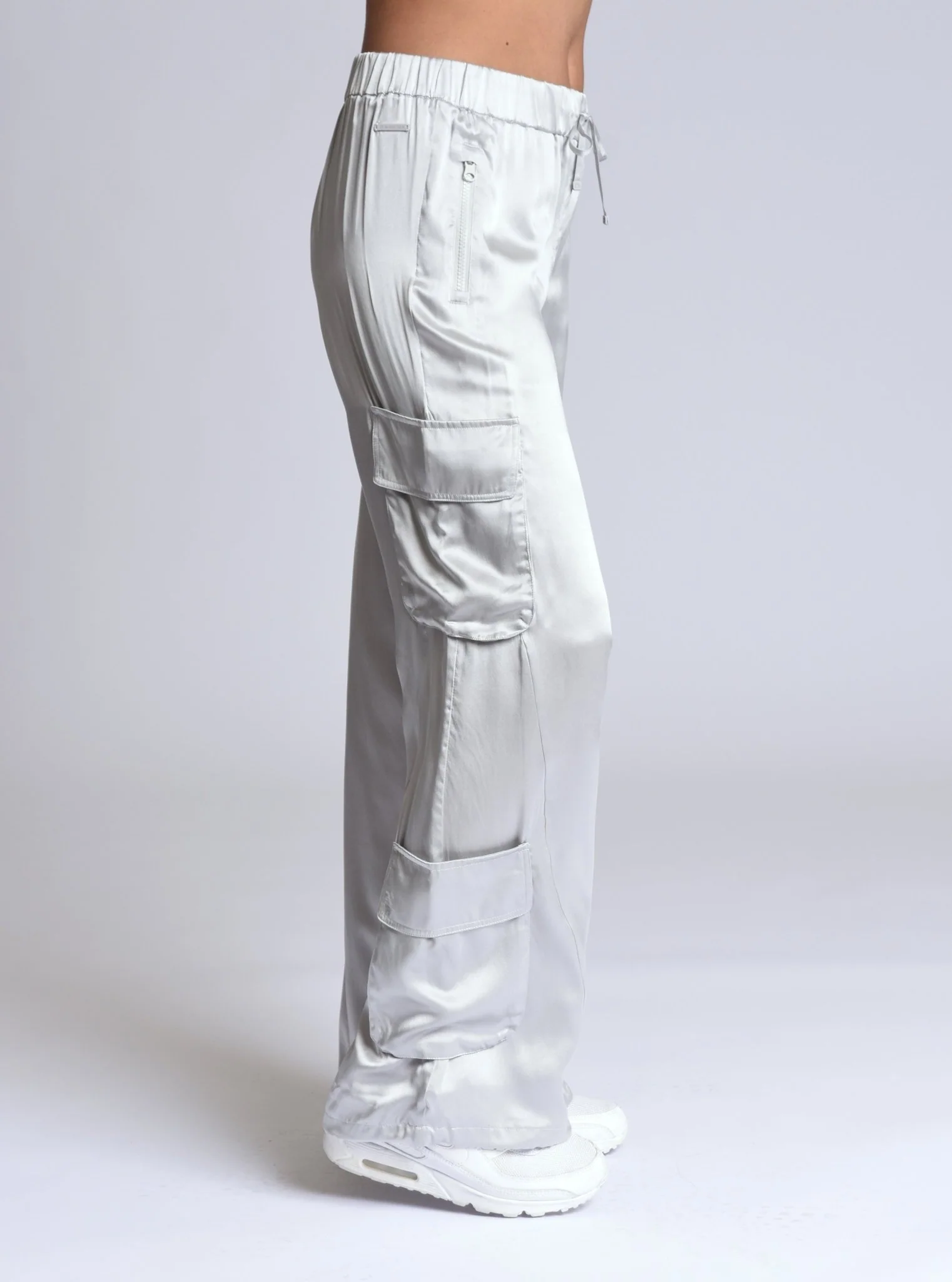 Chelsea Silk Wide Leg Cargo Pant - Image 12