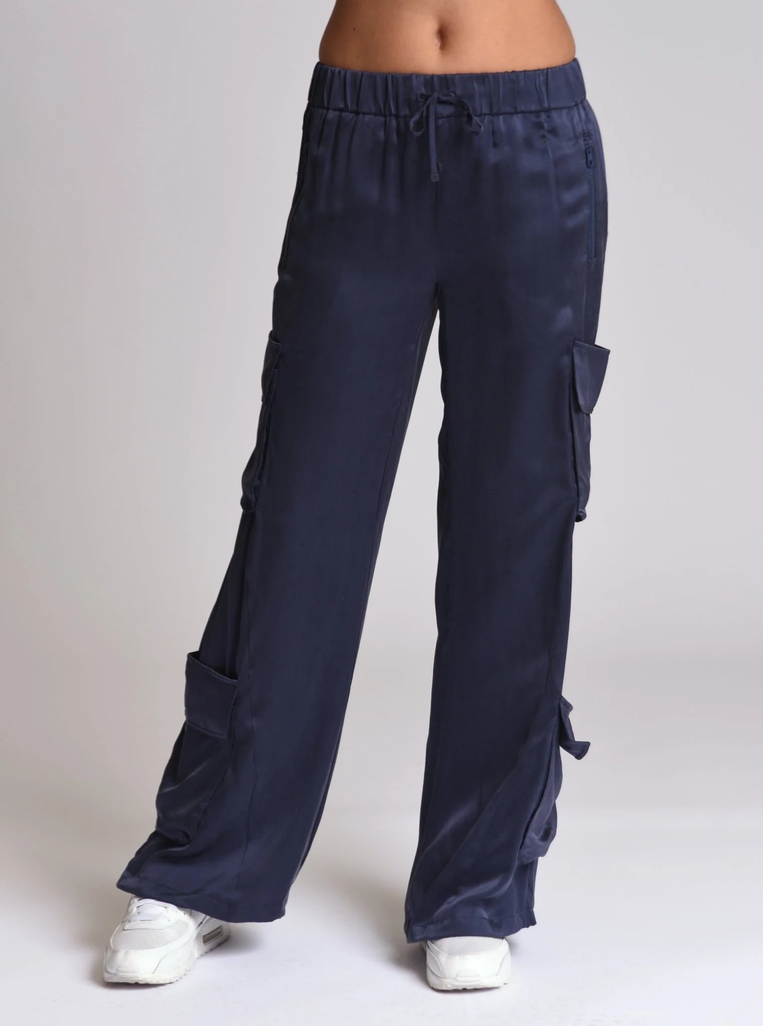 Chelsea Silk Wide Leg Cargo Pant - Image 20