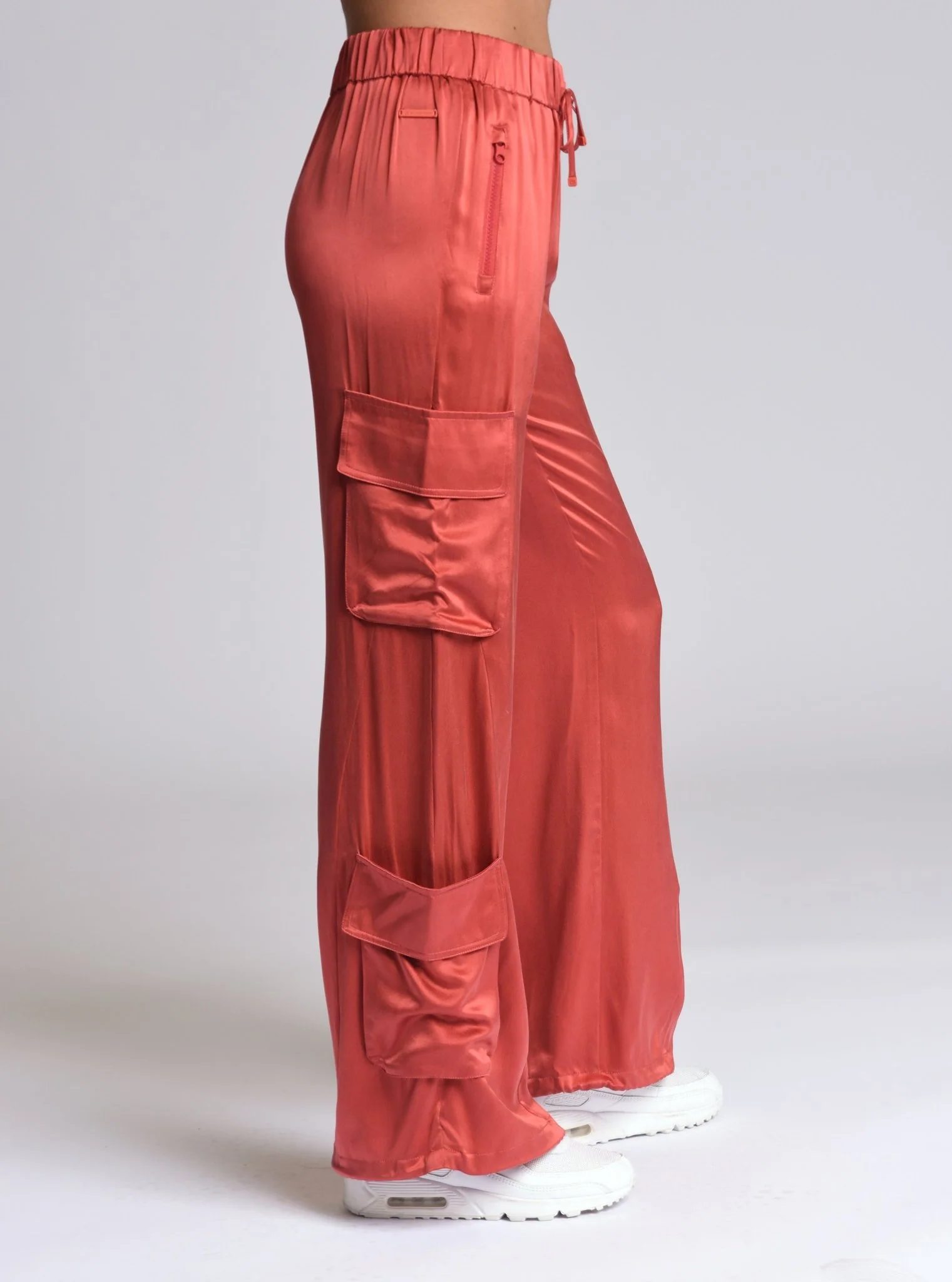 Chelsea Silk Wide Leg Cargo Pant - Image 6
