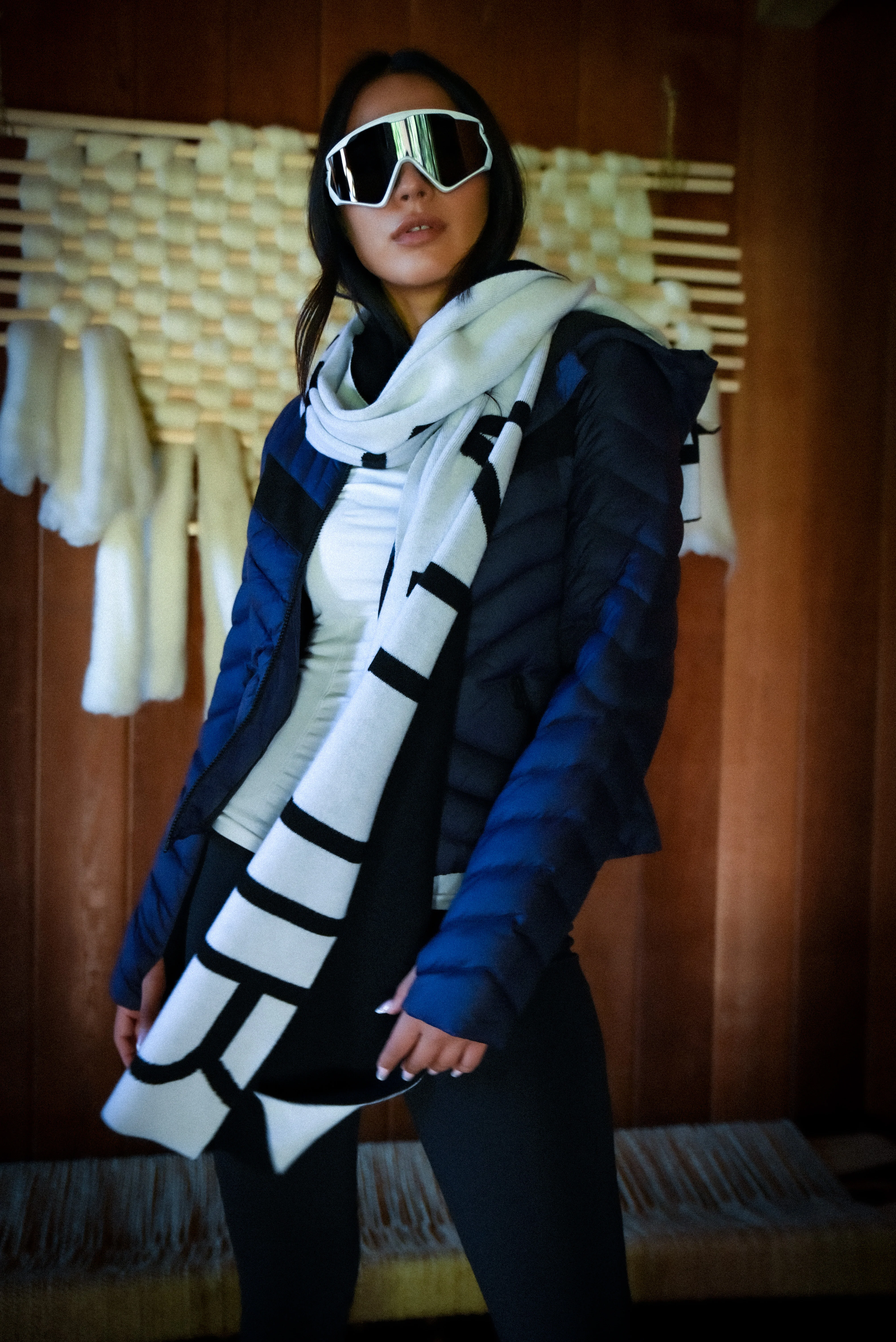 Chevron Stripe Down Filled Puffer Jacket - 8 colors - FINAL SALE
