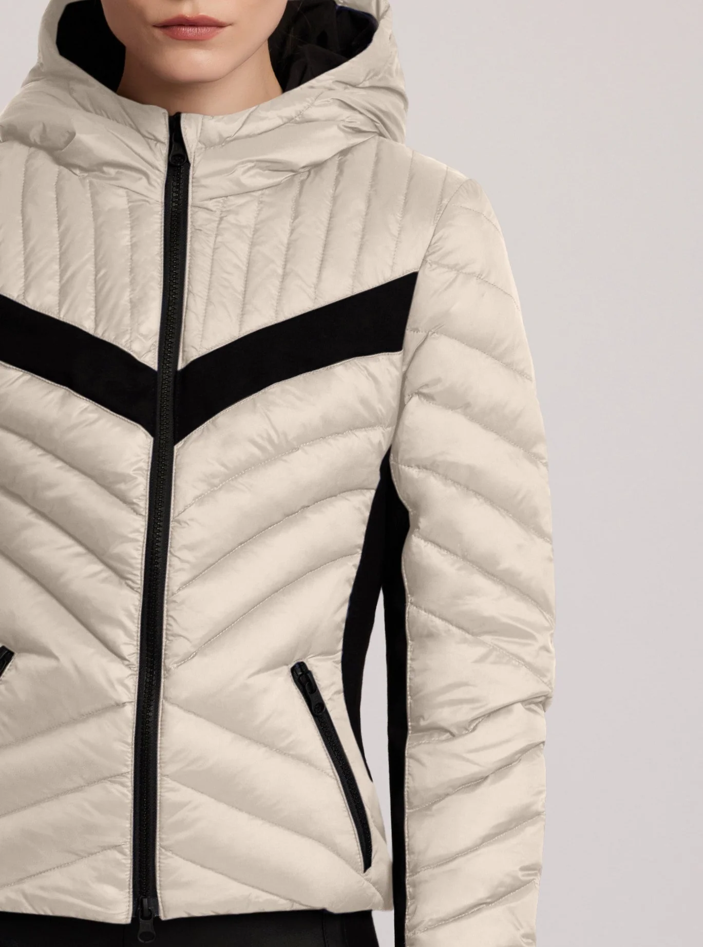 Chevron Stripe Down Filled Puffer Jacket - 8 colors - FINAL SALE - Image 2