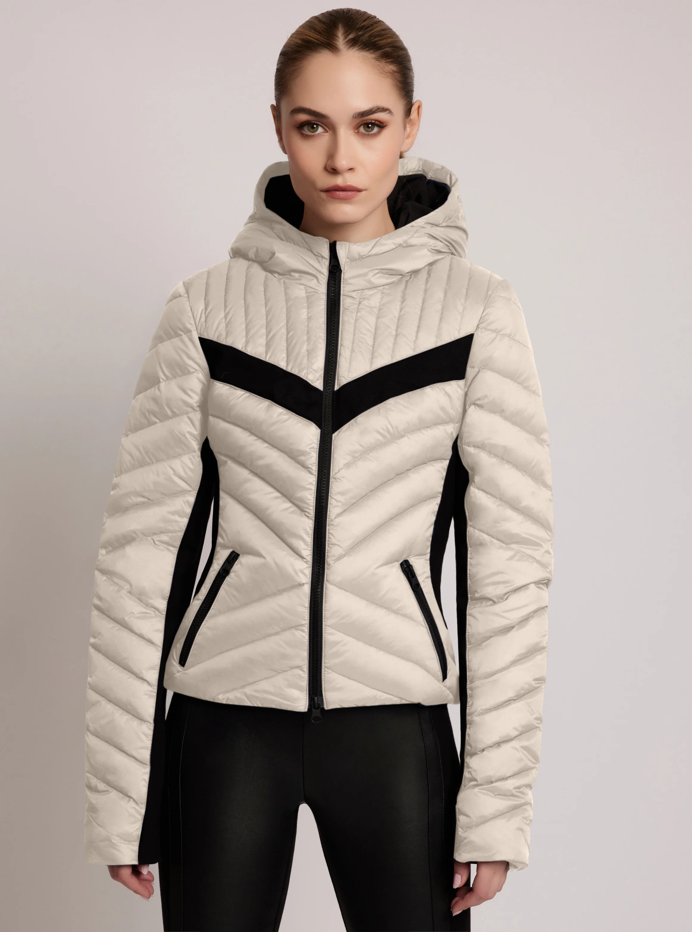 Chevron Stripe Down Filled Puffer Jacket - 8 colors - FINAL SALE - Image 8