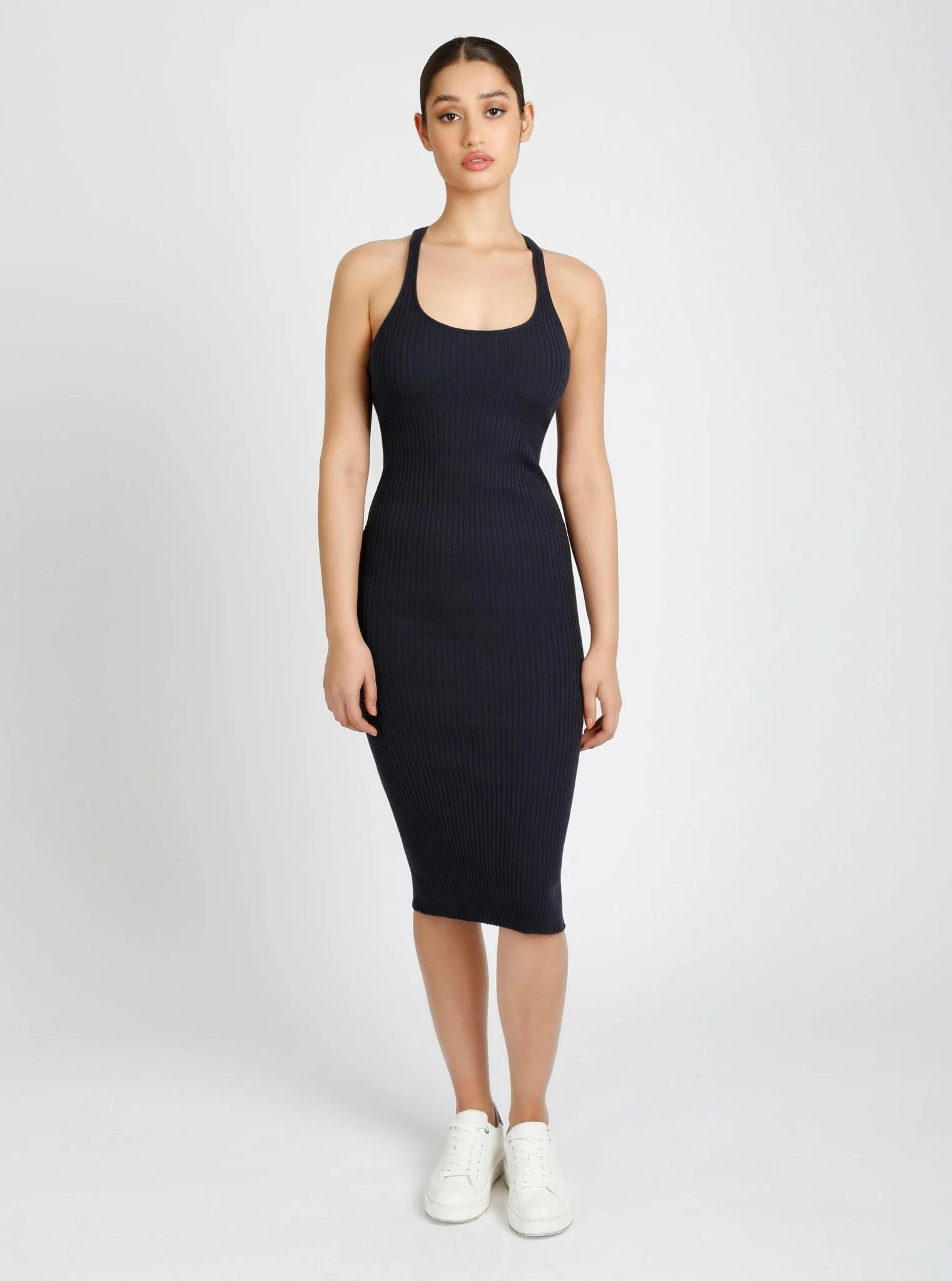 Color Block Dress FINAL SALE Vapor Gray or Naval Blue - Image 14
