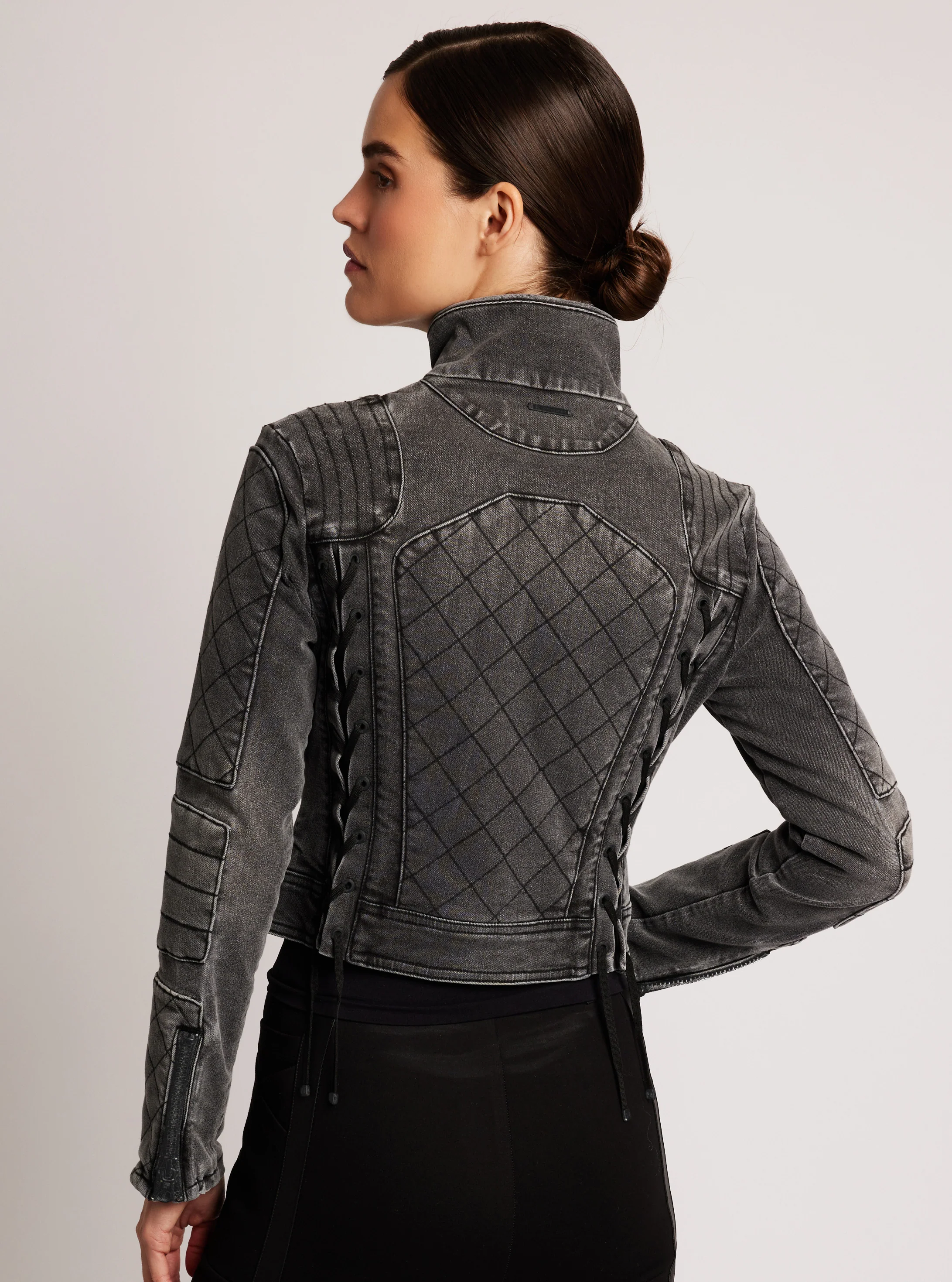 Denim Moto Jacket - Image 9