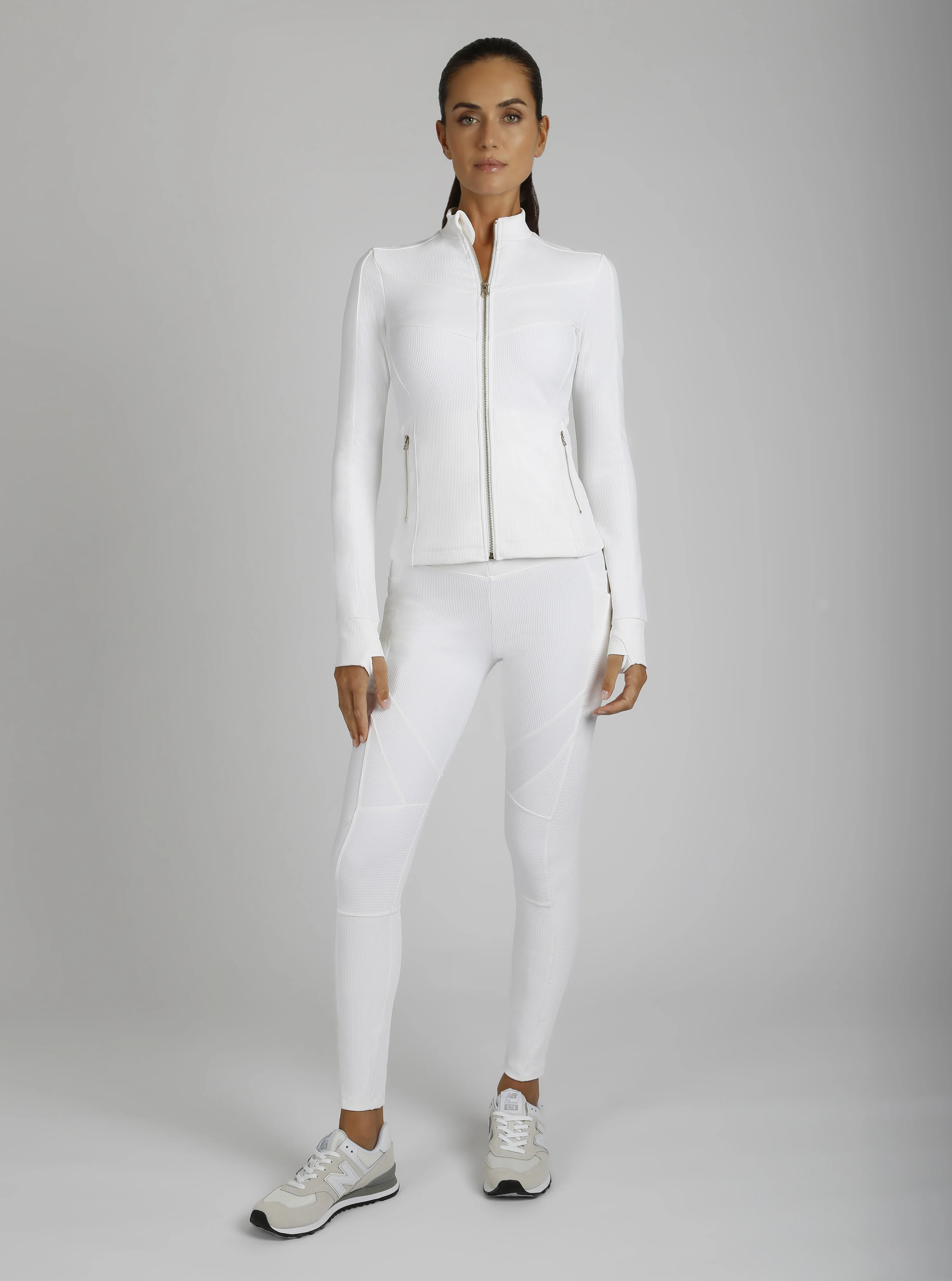 Directional Rib Activewear Jacket Gold Trims - Image 3