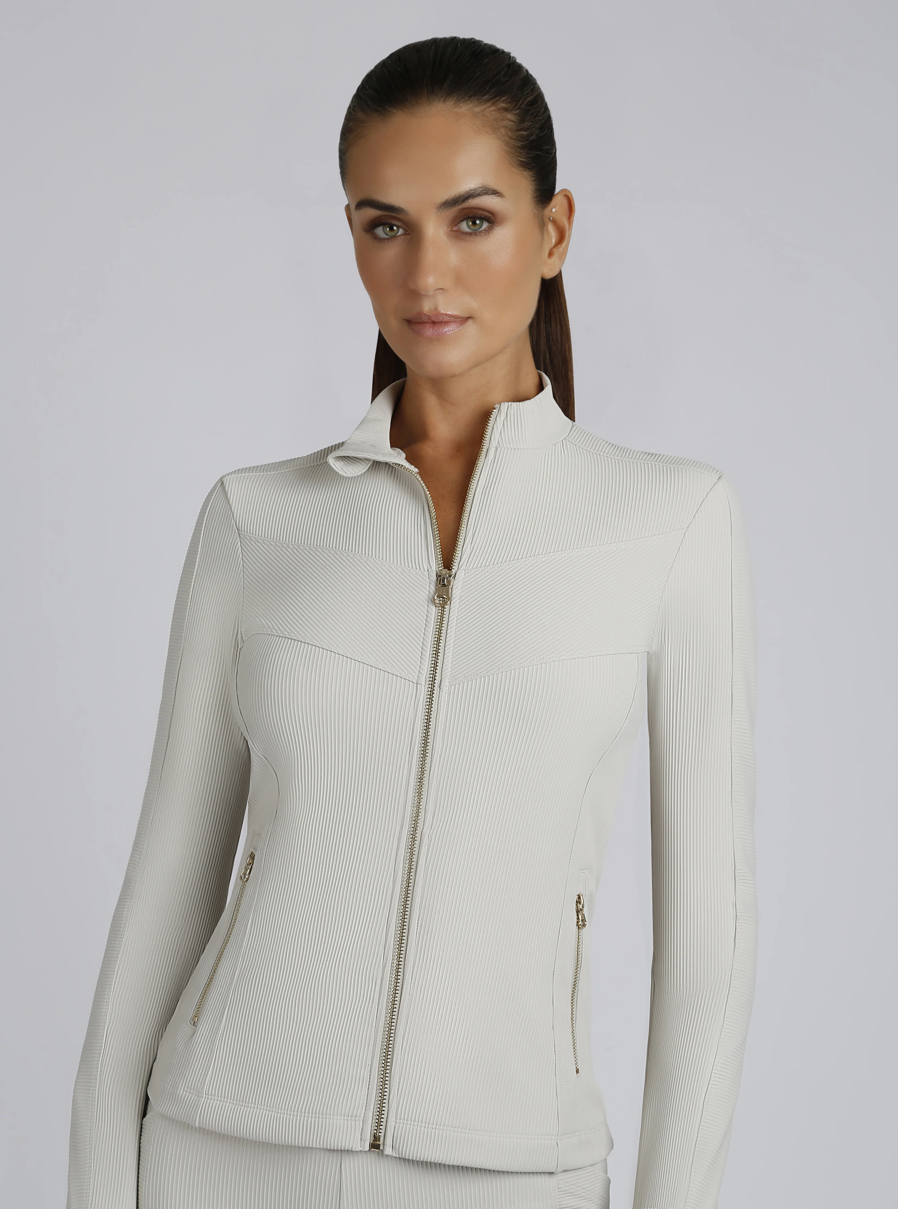 Directional Rib Activewear Jacket Gold Trims - Image 6