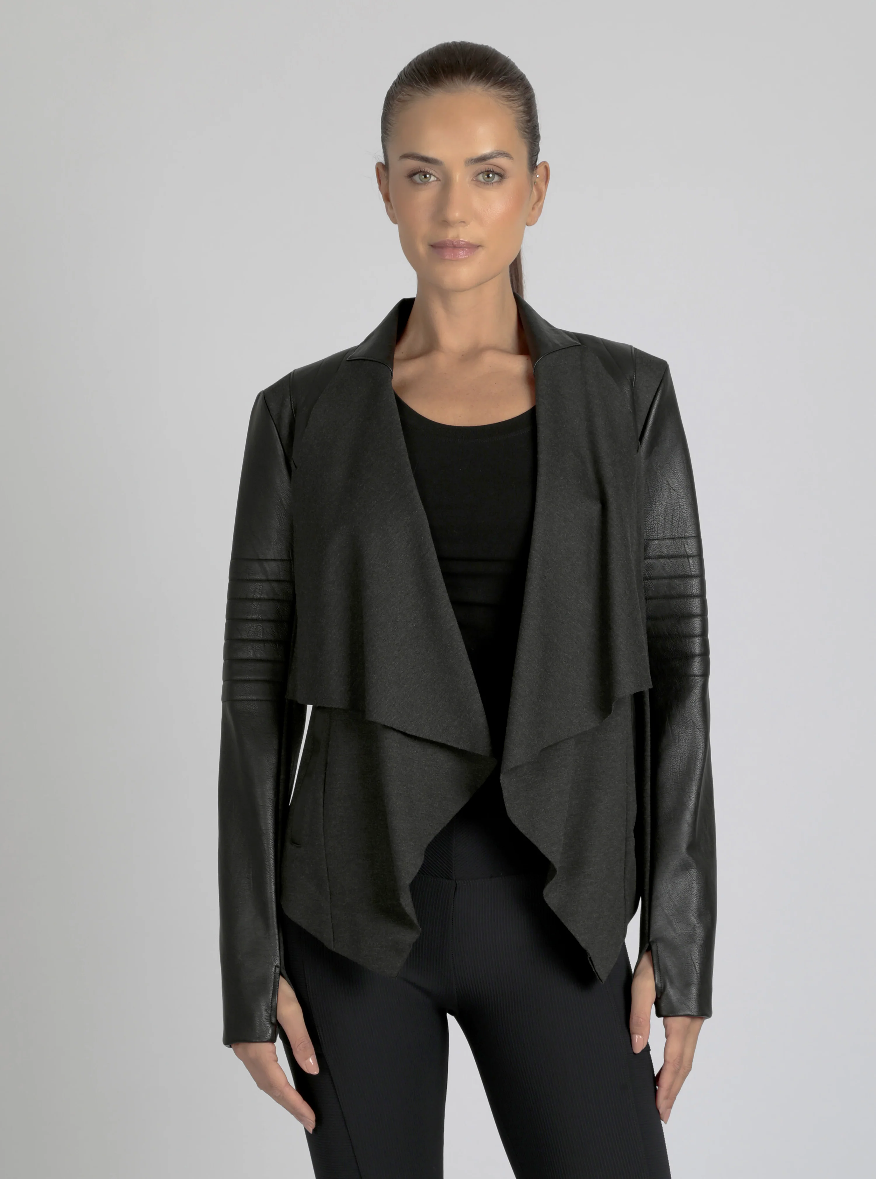 Drape Front Jacket