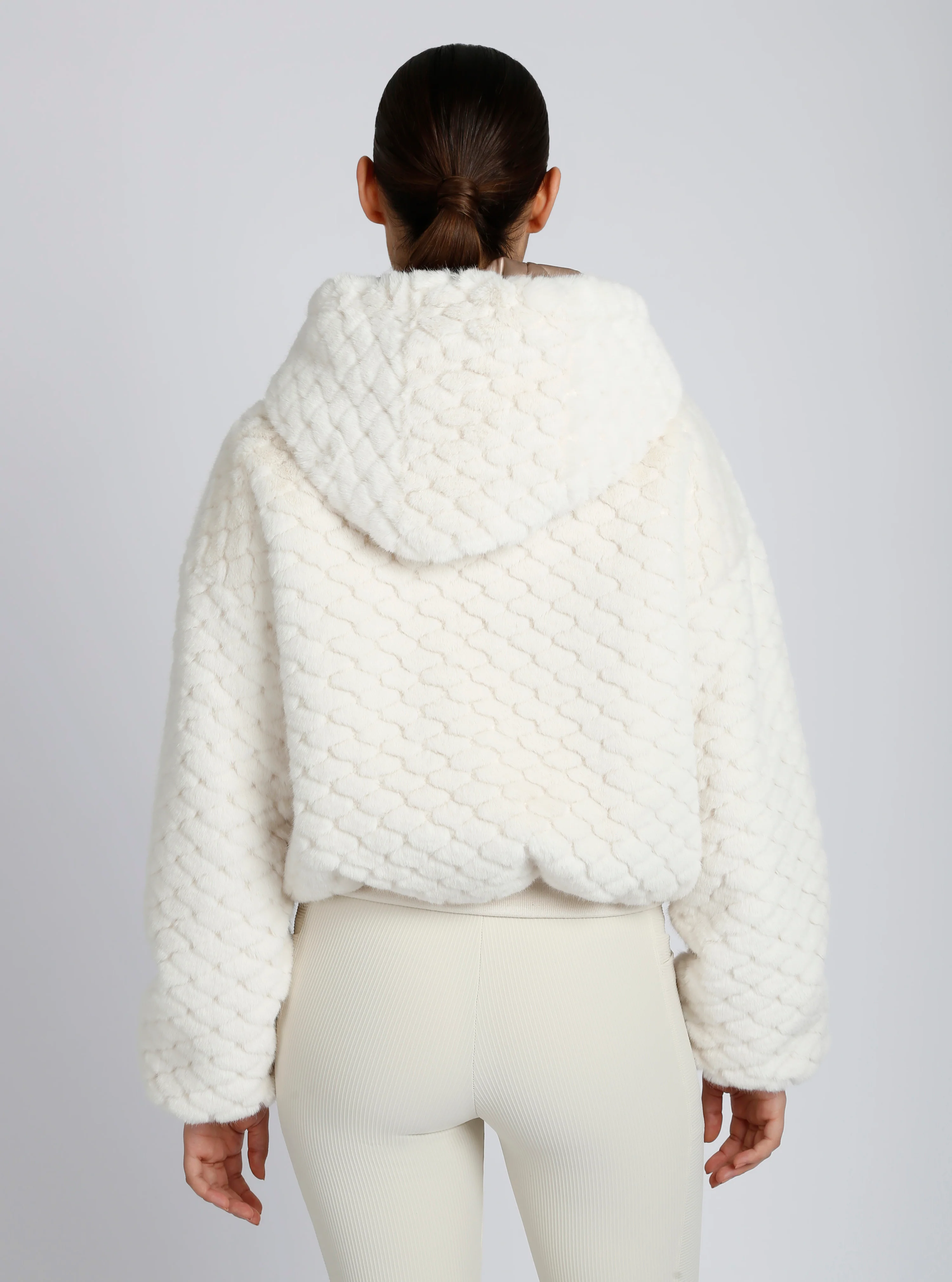 Fawn Reversible Faux Fur Hoodie - Image 12
