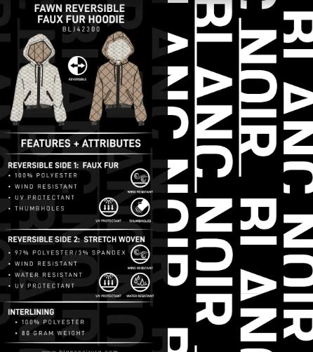 Fawn Reversible Faux Fur Hoodie - Image 15
