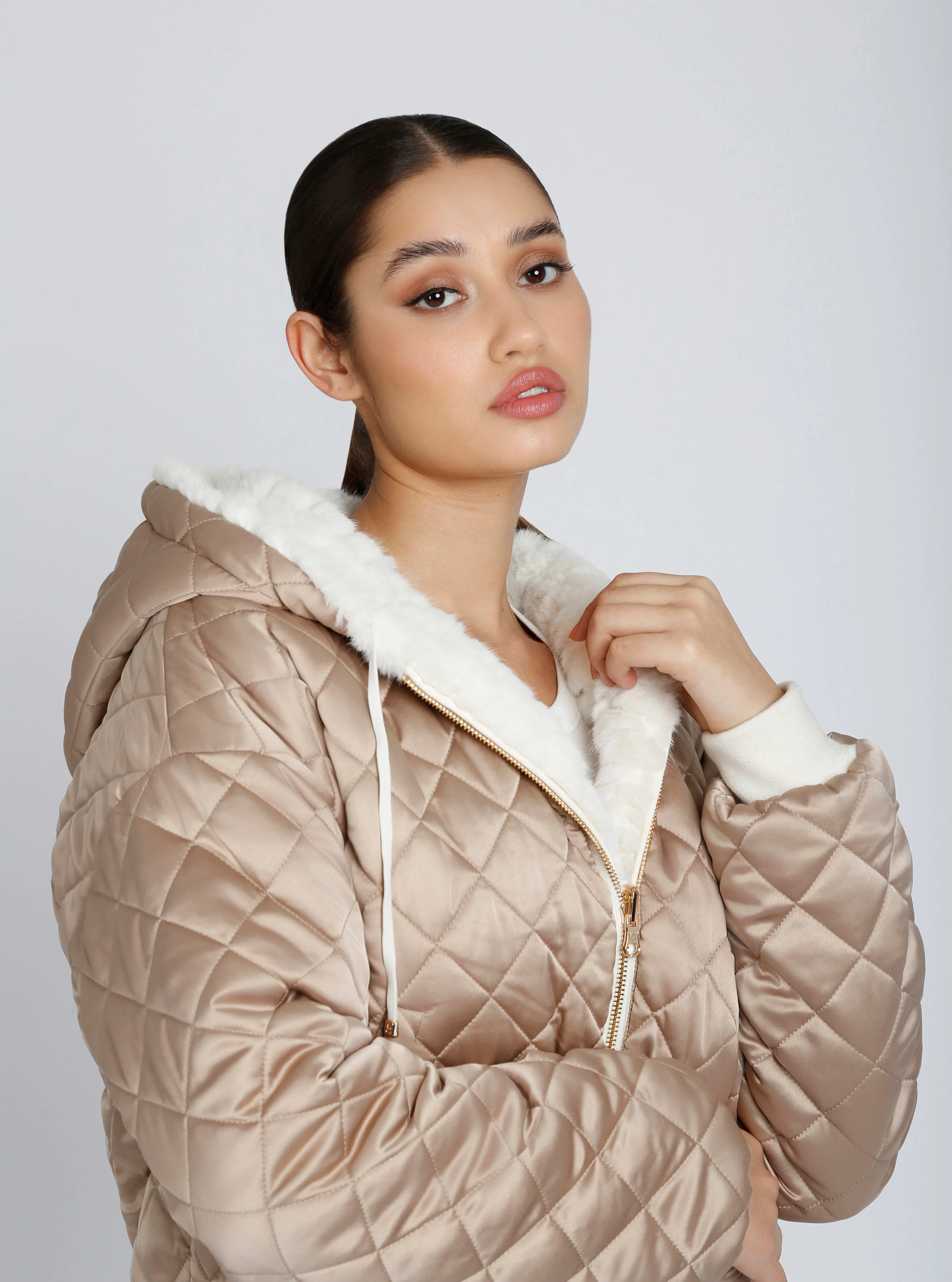 Fawn Reversible Faux Fur Hoodie - Image 8