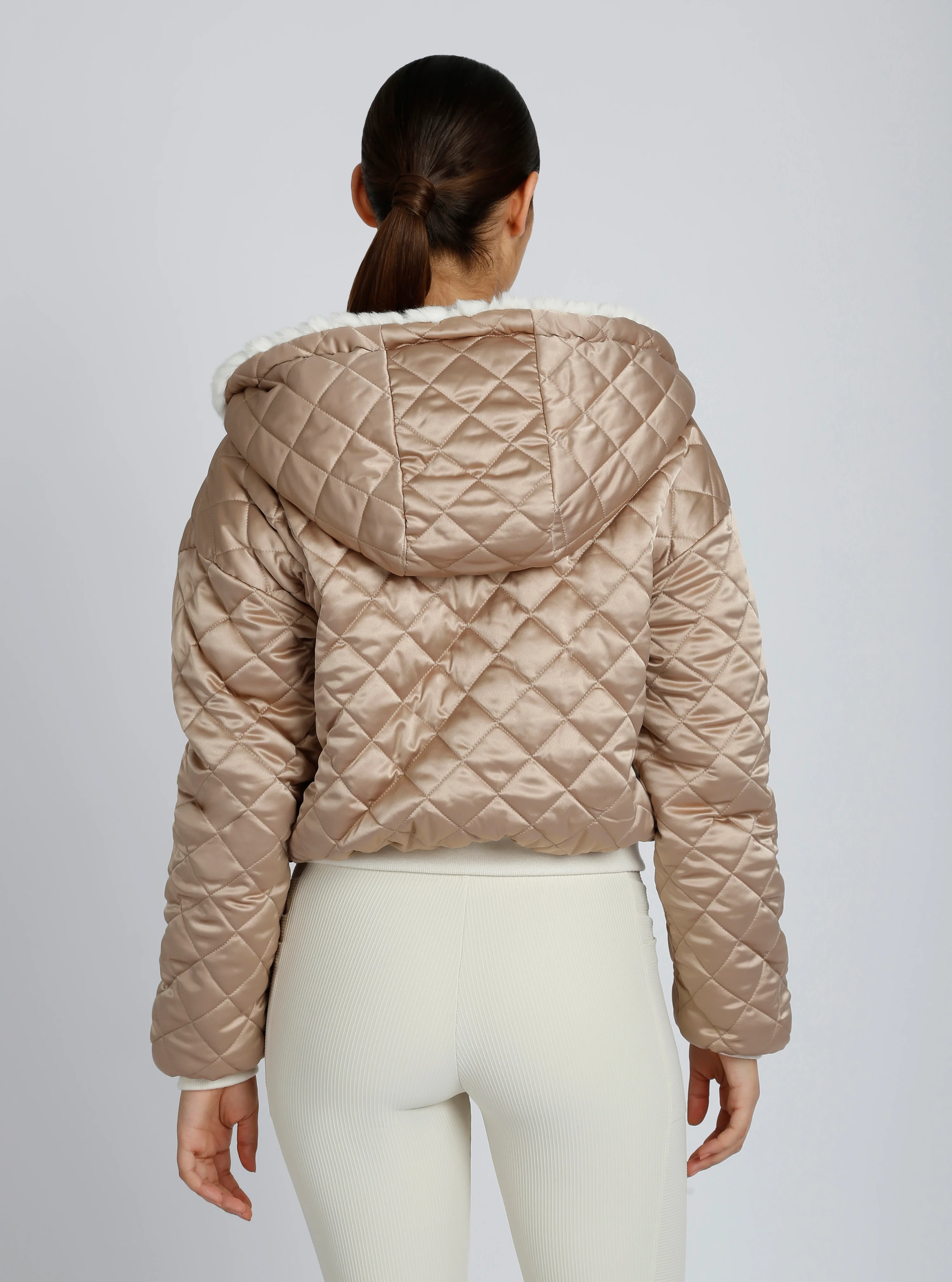 Fawn Reversible Faux Fur Hoodie - Image 9