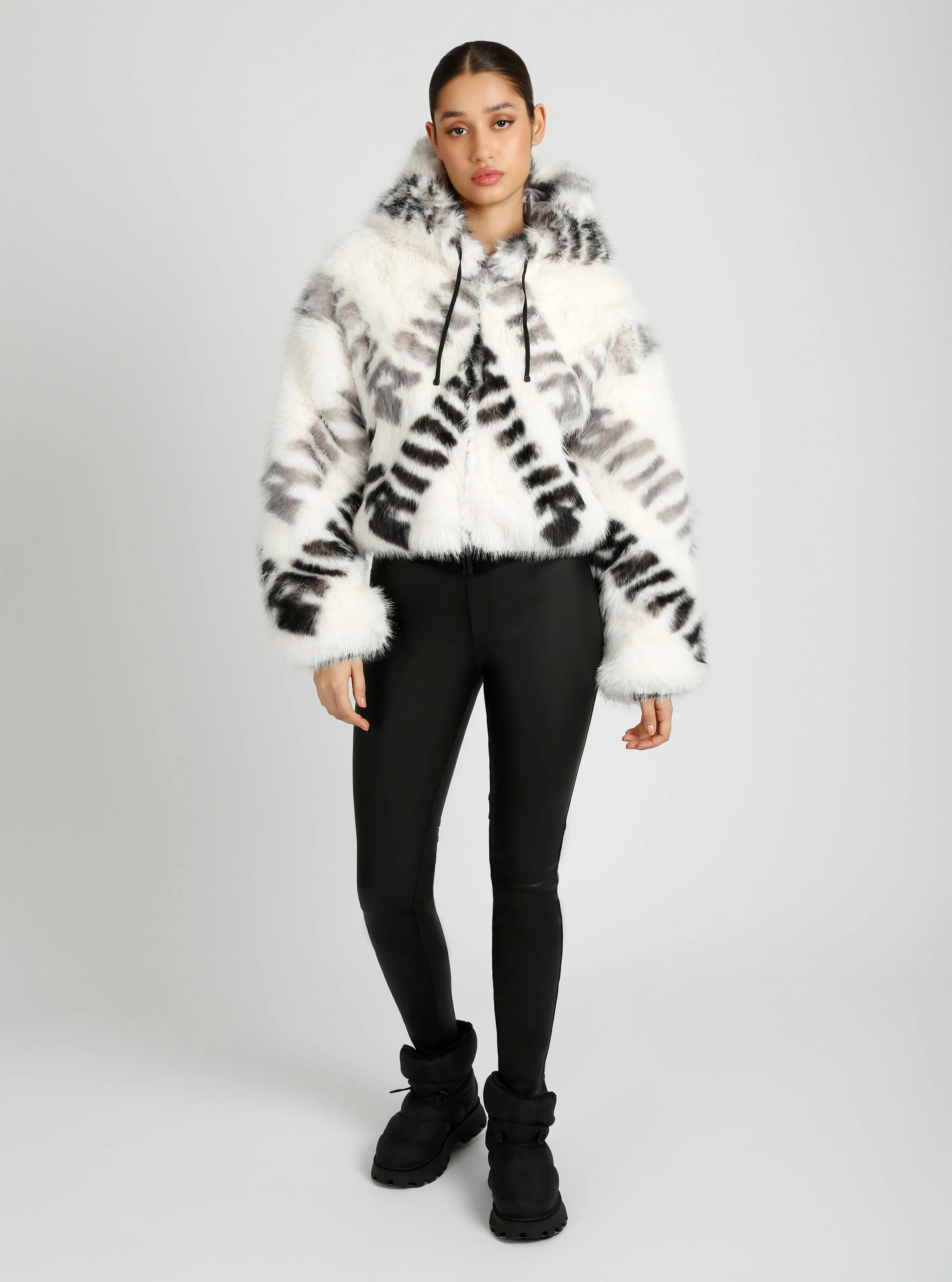 Galena Reversible Faux Fur Hoodie - Image 6