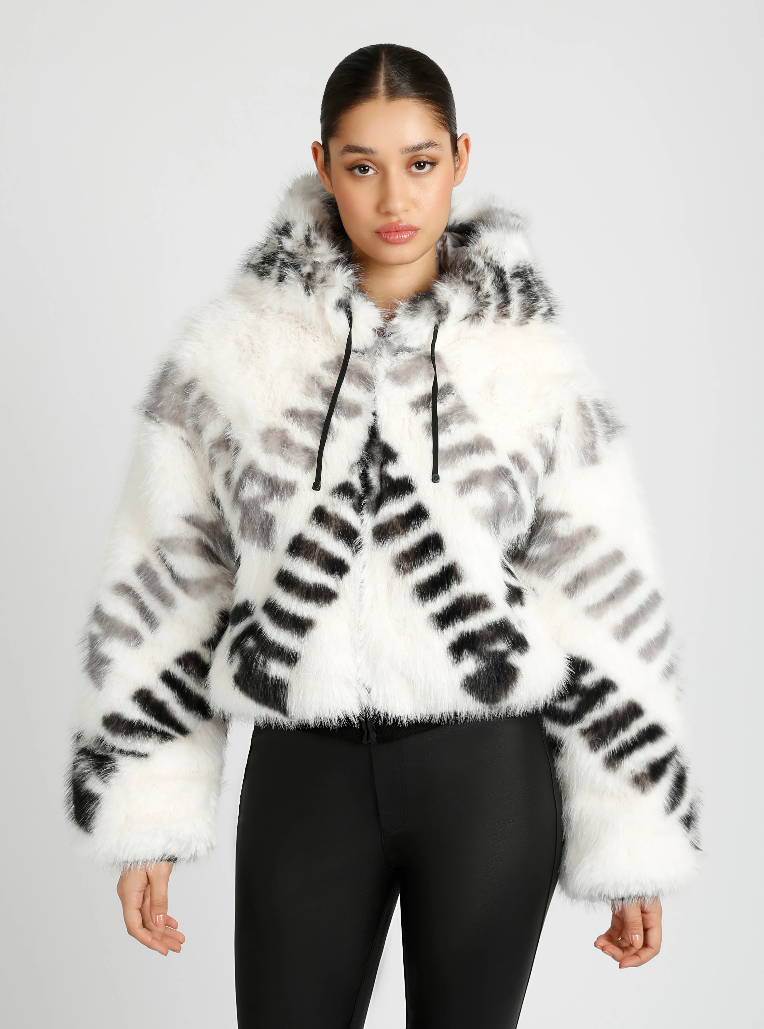 Galena Reversible Faux Fur Hoodie - Image 7