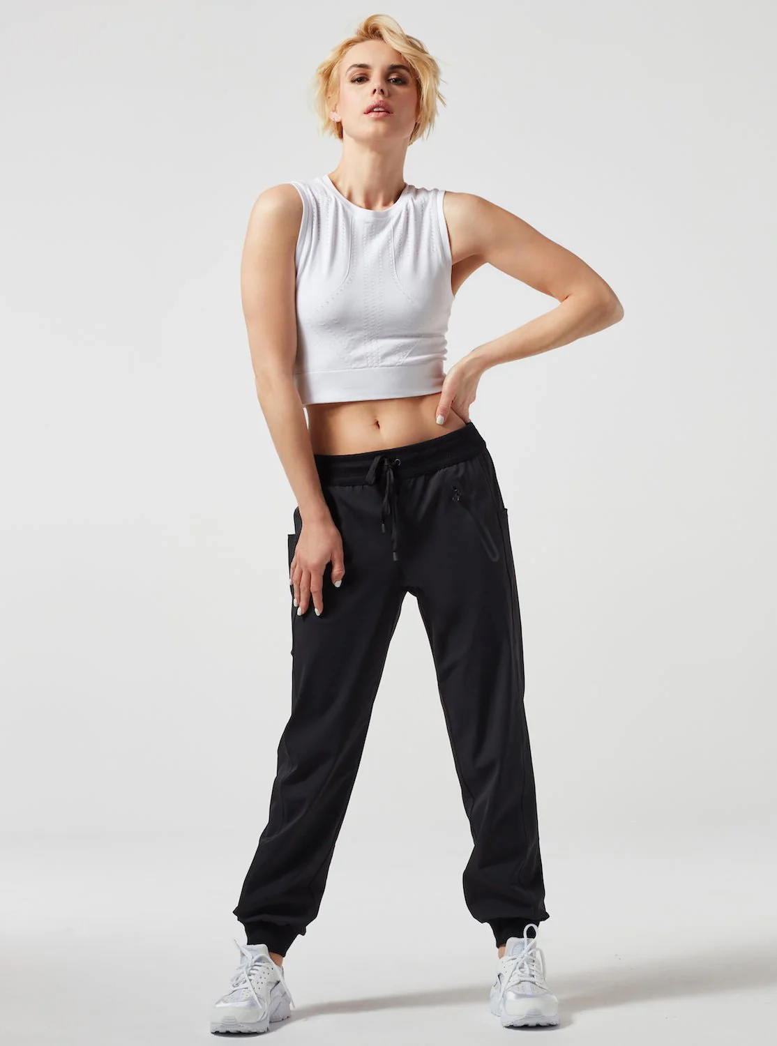 Infinity Compression Crop Top - White - Image 12