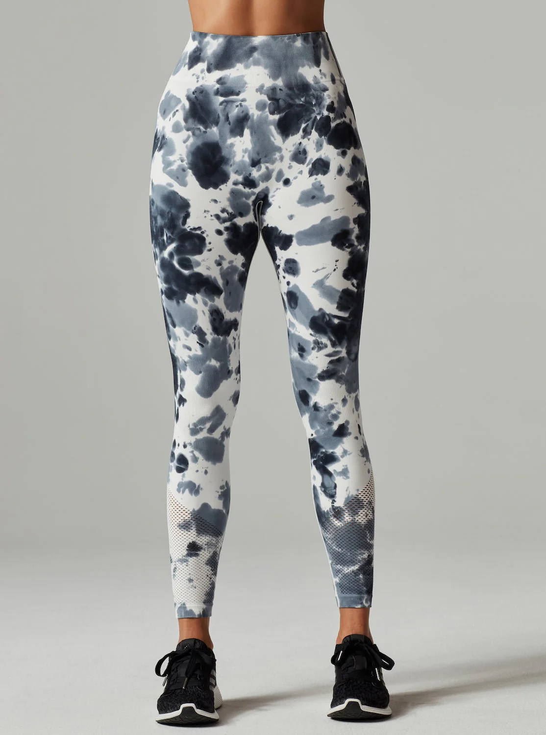 Infinity Hi Rise Compression Workout Legging Grey Tie Dye - SPECIAL OFFER - Image 4