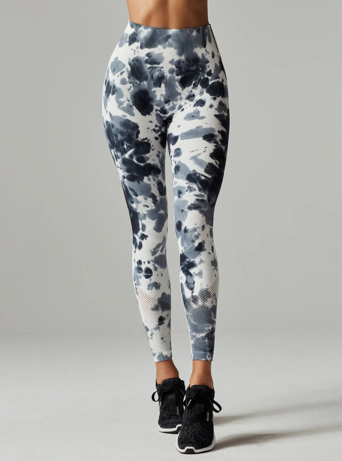 Infinity Hi Rise Compression Workout Legging Grey Tie Dye - SPECIAL OFFER - Image 5