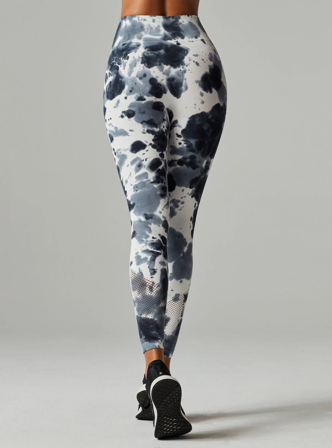 Infinity Hi Rise Compression Workout Legging Grey Tie Dye - SPECIAL OFFER - Image 6