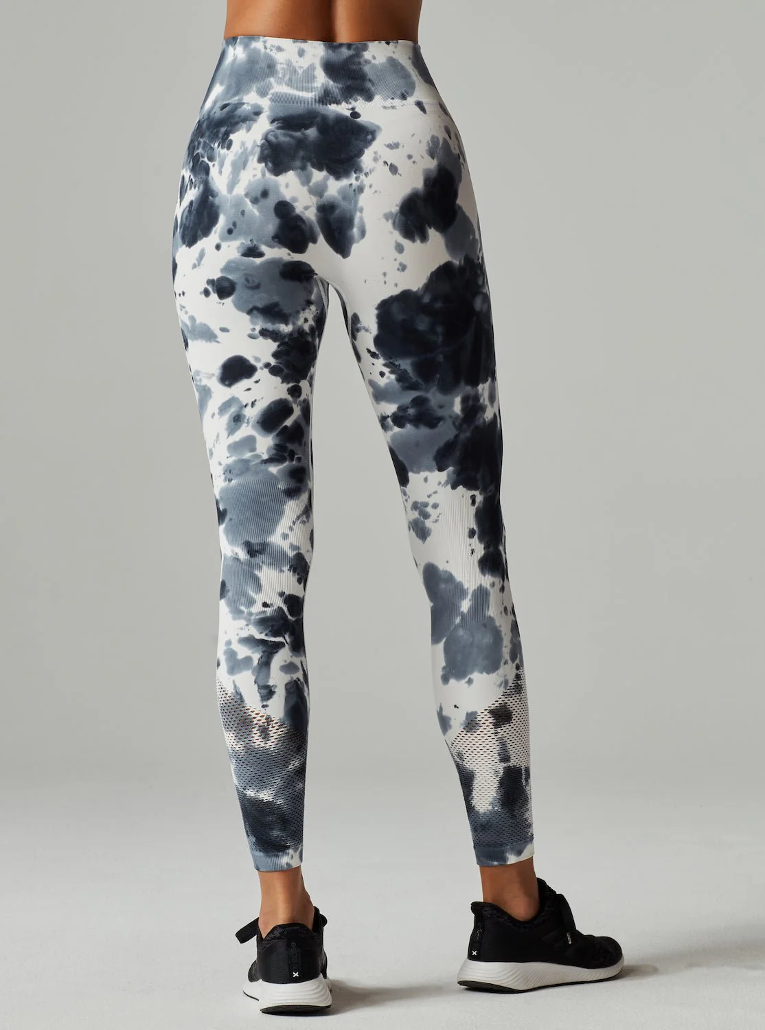 Infinity Hi Rise Compression Workout Legging Grey Tie Dye - SPECIAL OFFER - Image 7
