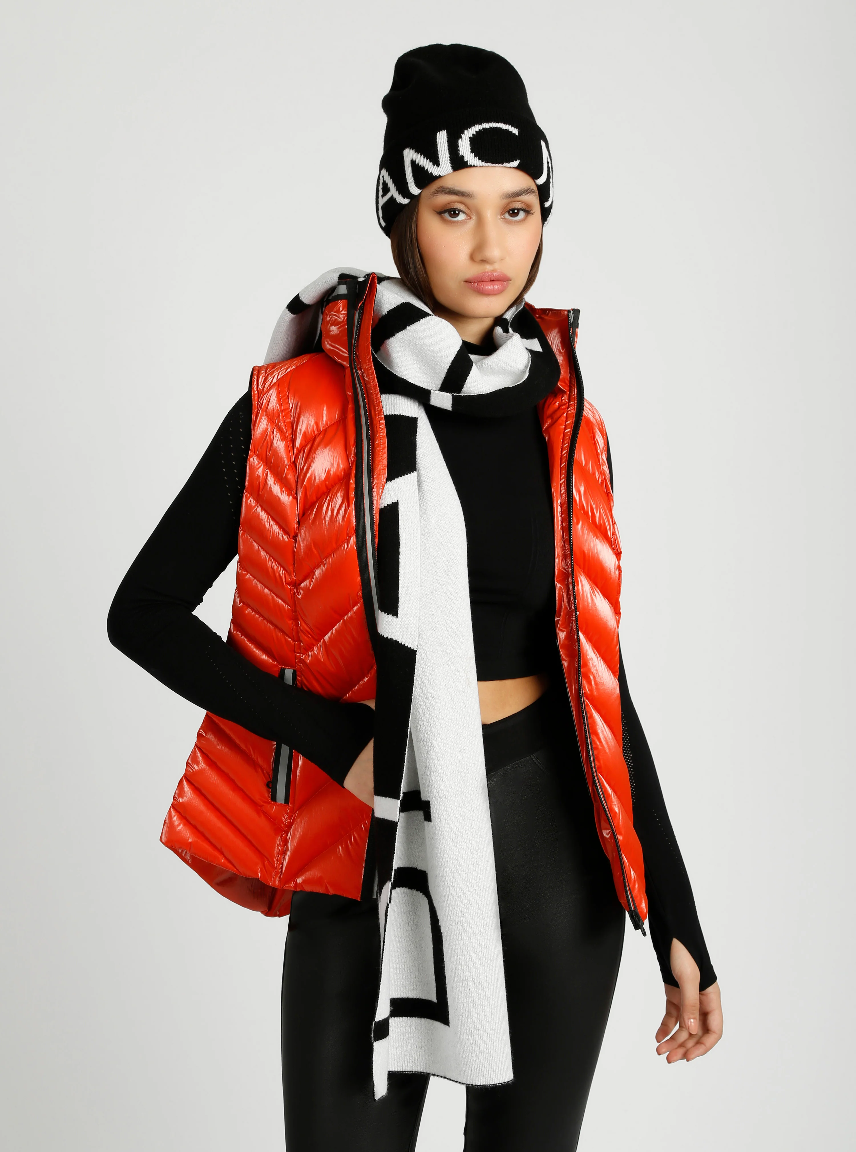 Jacquard Cashmere/Wool Knit Scarf - Image 6