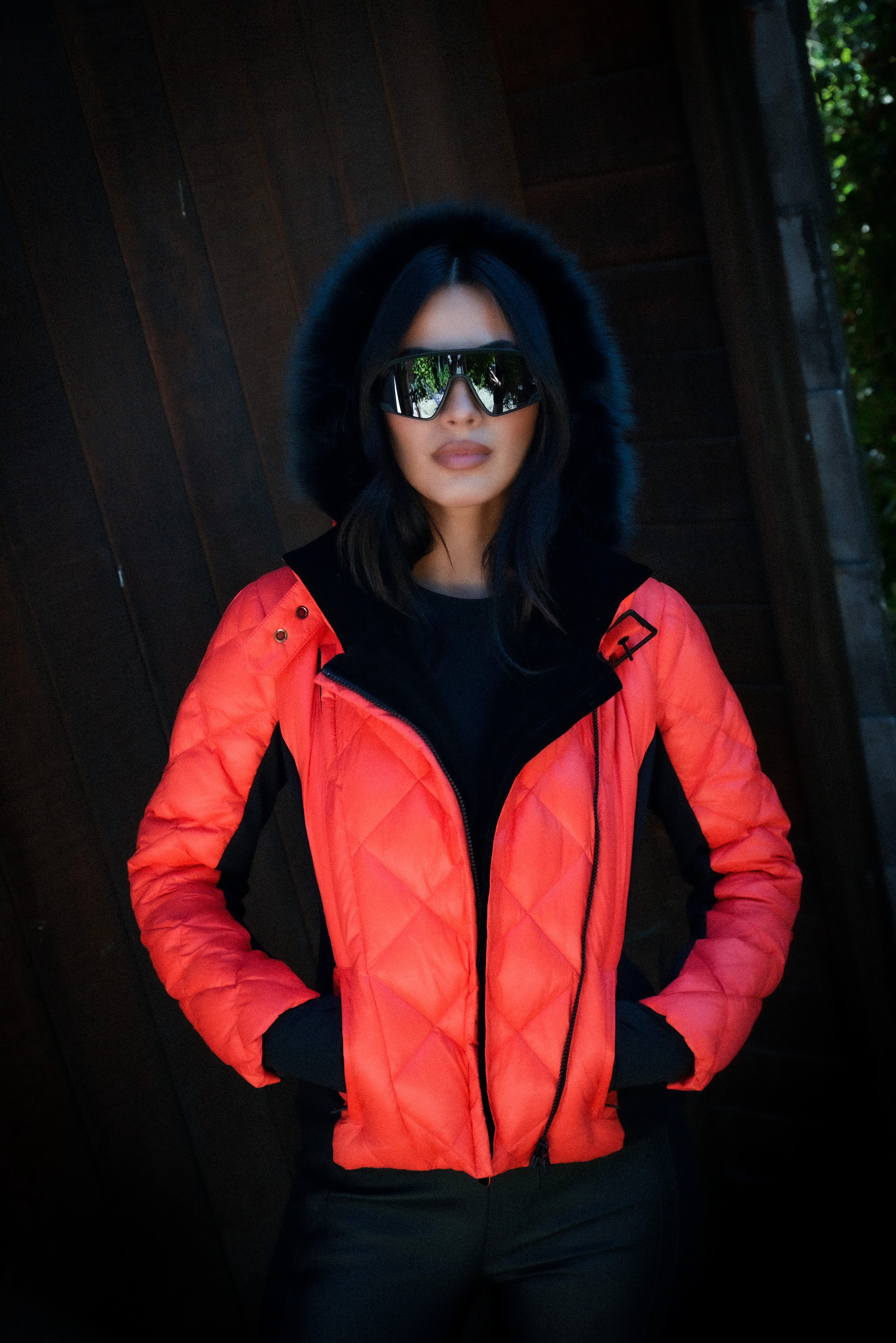 Jet Setter Quilted Down Filled Jacket w/Faux Fur - Image 14