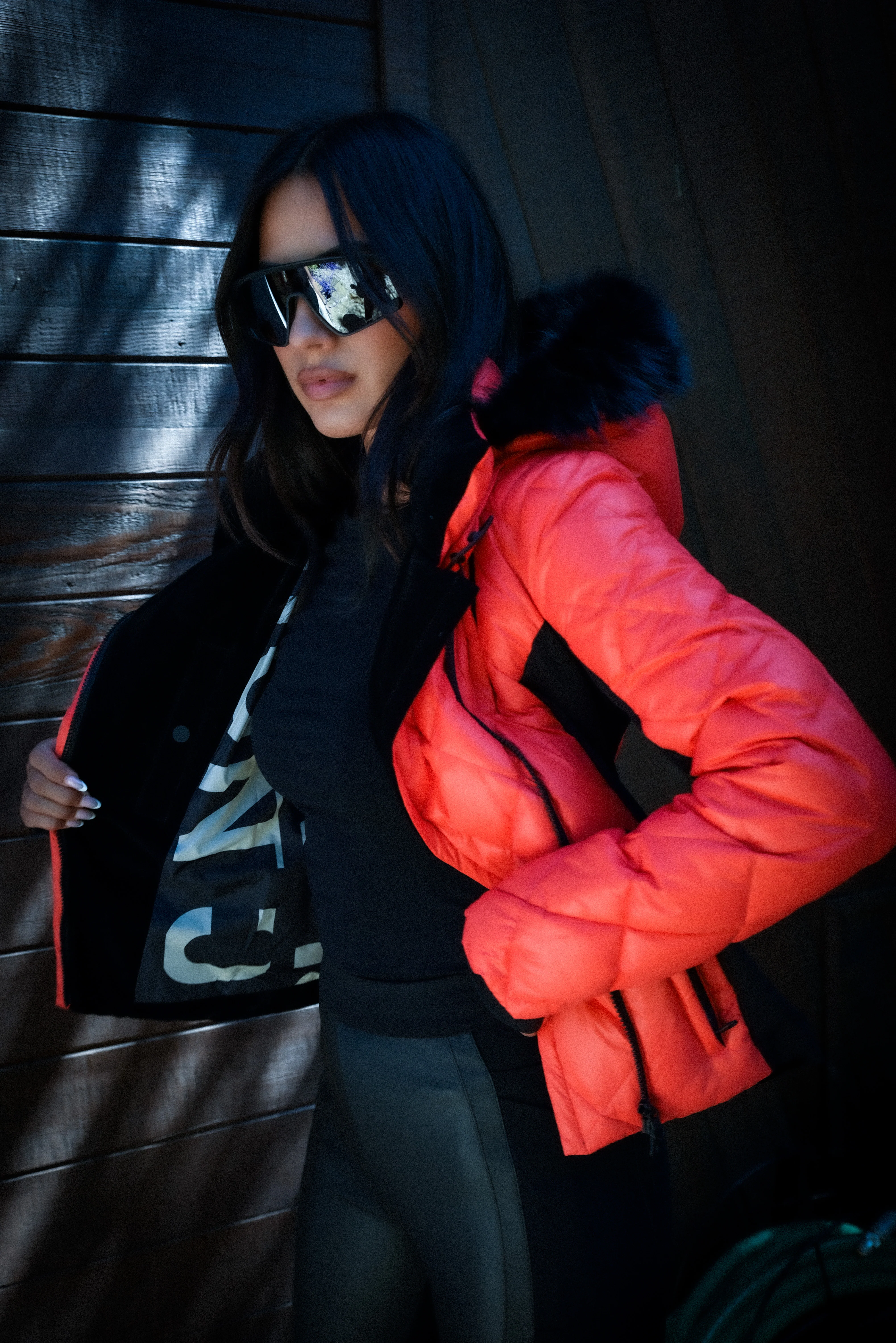 Jet Setter Quilted Down Filled Jacket w/Faux Fur - Image 16