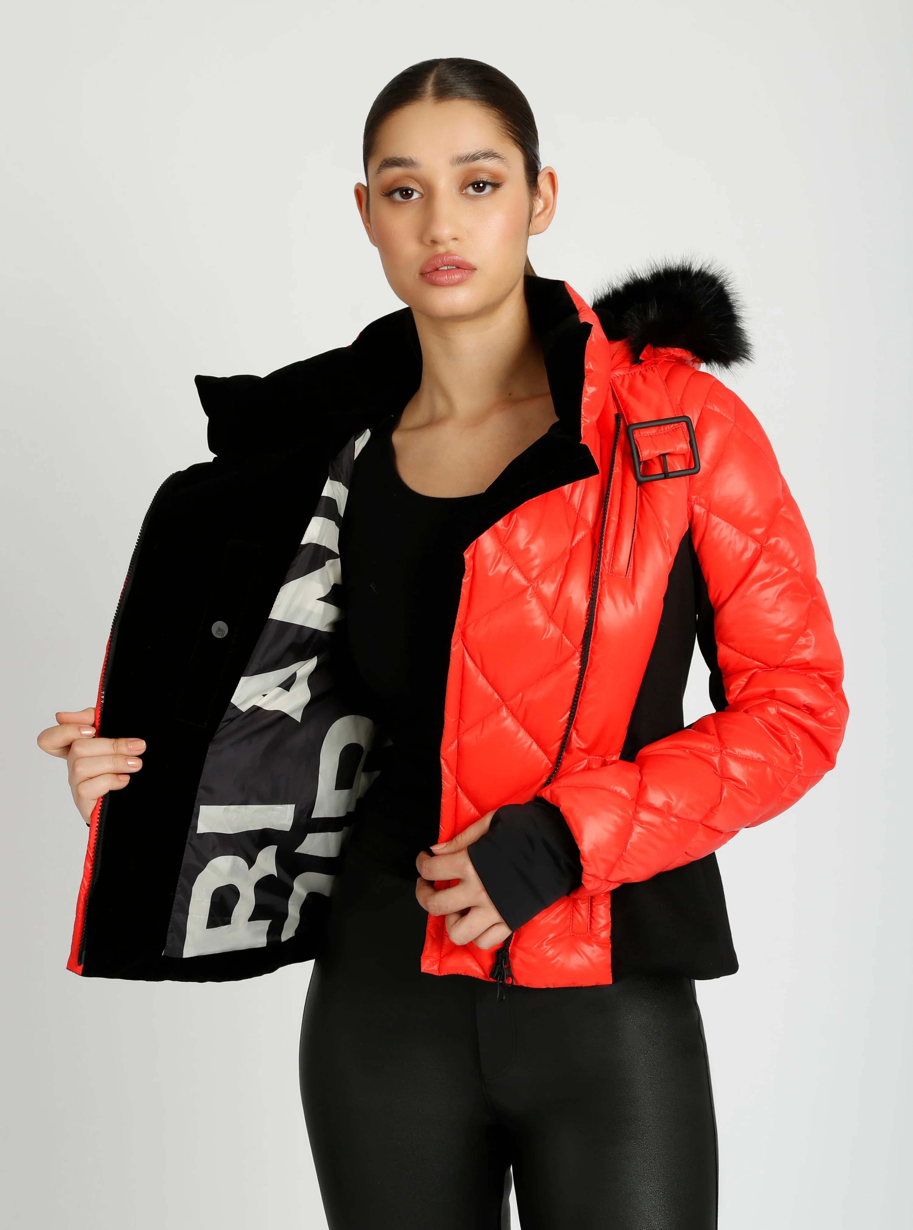 Jet Setter Quilted Down Filled Jacket w/Faux Fur - Image 19