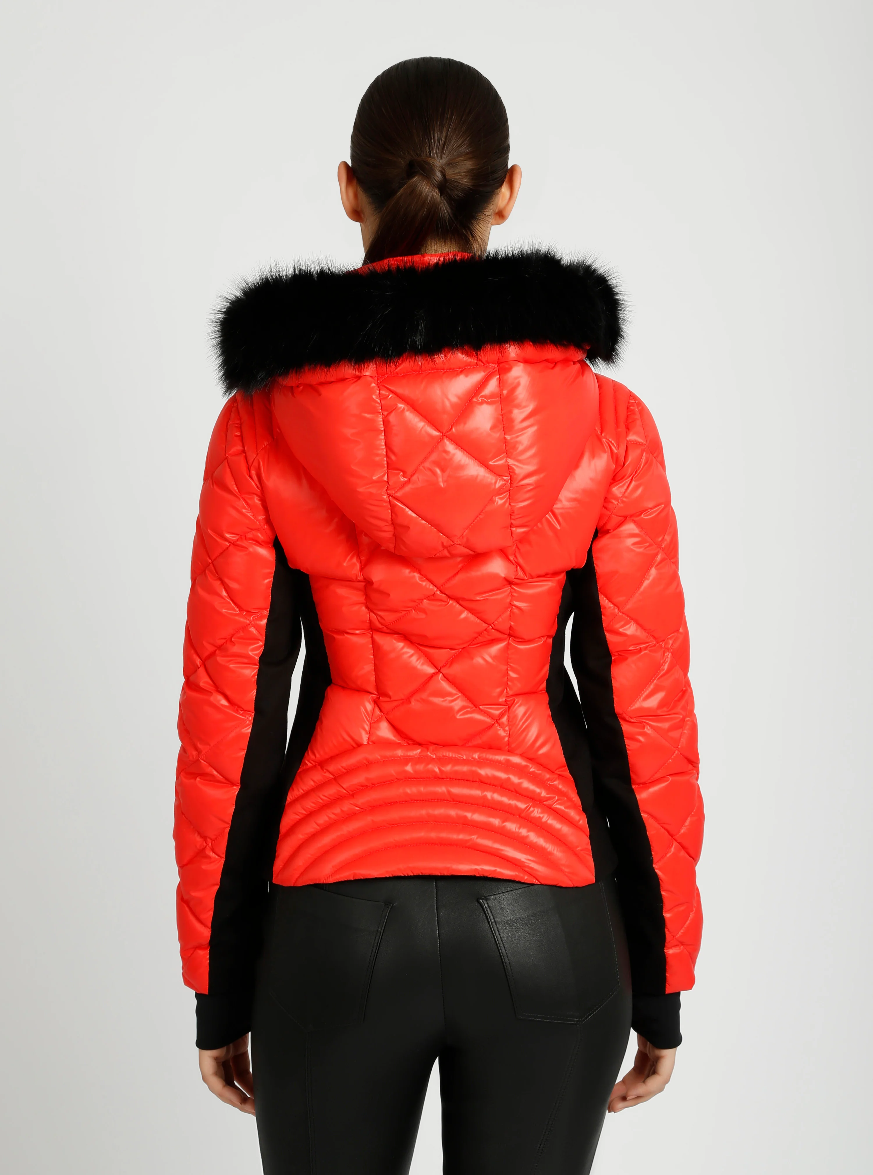 Jet Setter Quilted Down Filled Jacket w/Faux Fur - Image 20