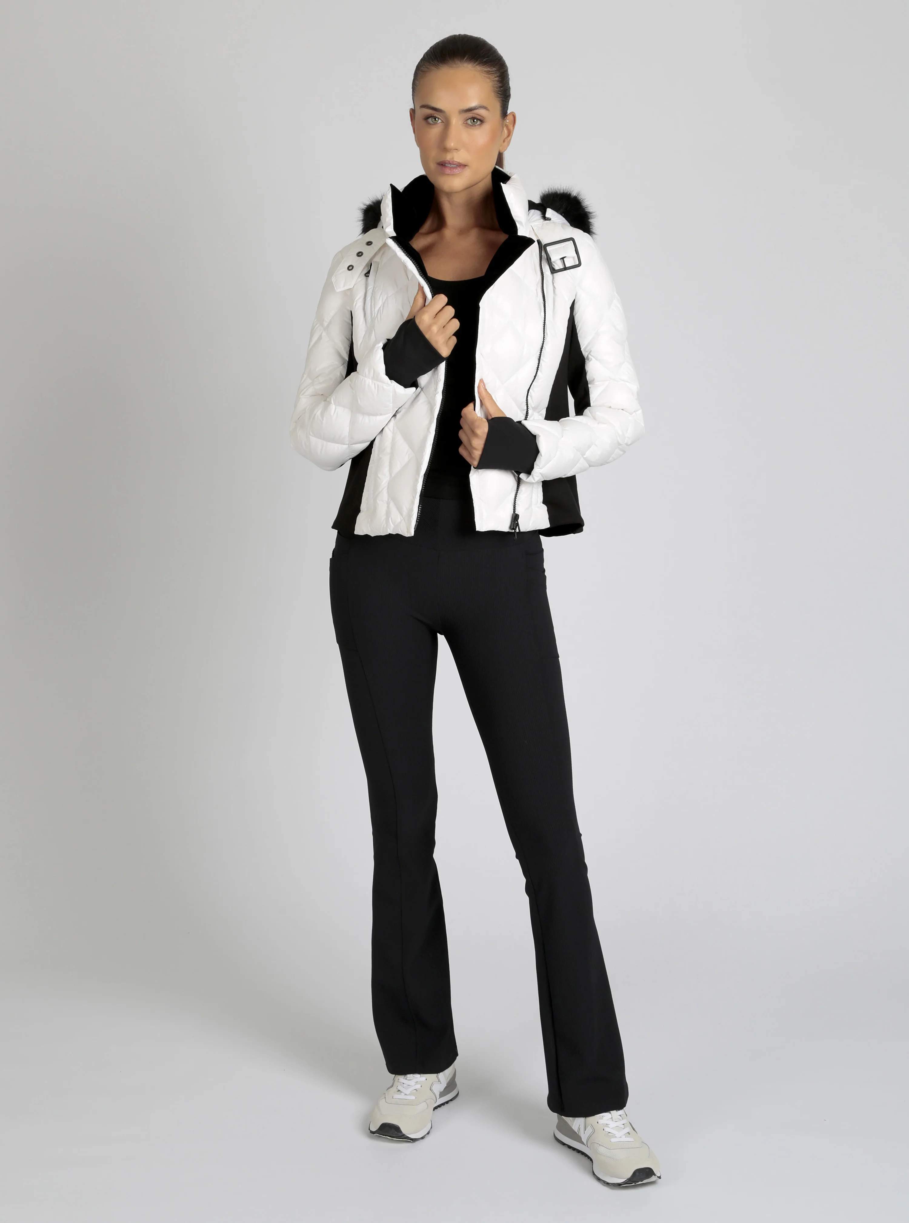Jet Setter Quilted Down Filled Jacket w/Faux Fur - Image 6