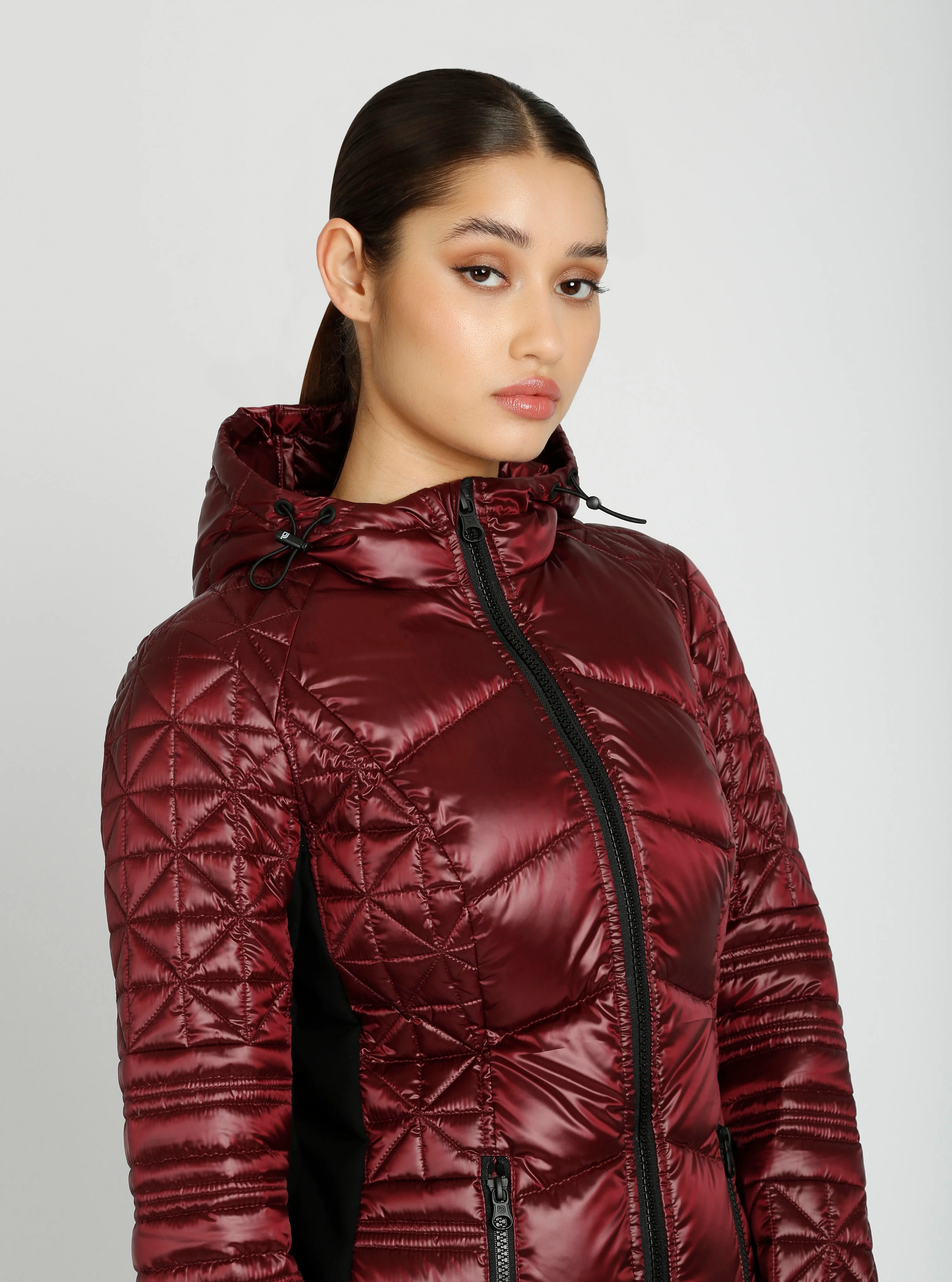 Lightweight Hooded Packable Mid Length Puffer - Image 11