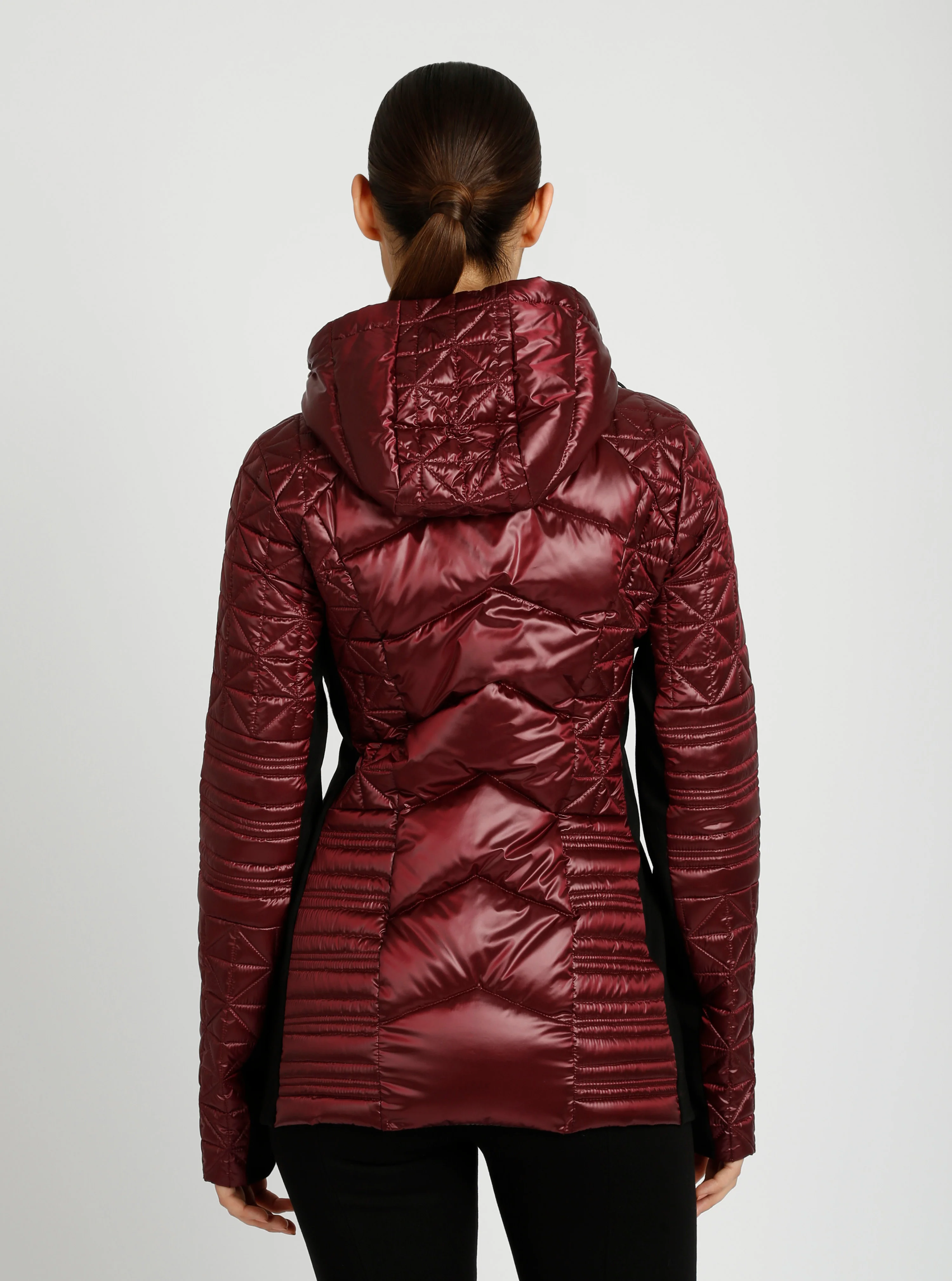 Lightweight Hooded Packable Mid Length Puffer - Image 12