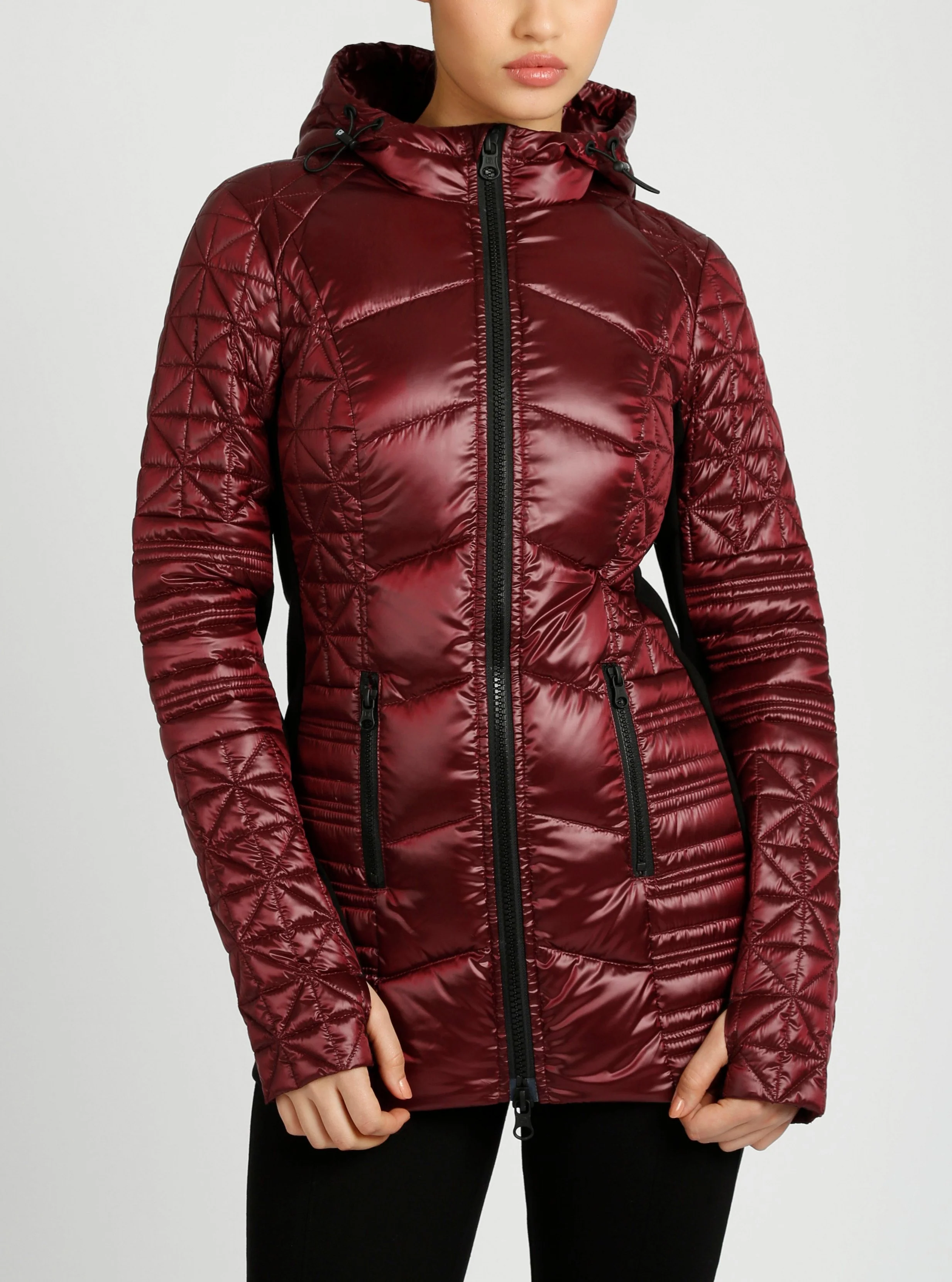 Lightweight Hooded Packable Mid Length Puffer - Image 8