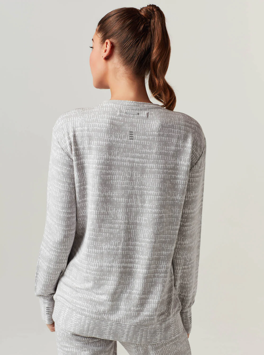 Luxe Fleece Sweatshirt - Light Gray - FINAL SALE - Image 5