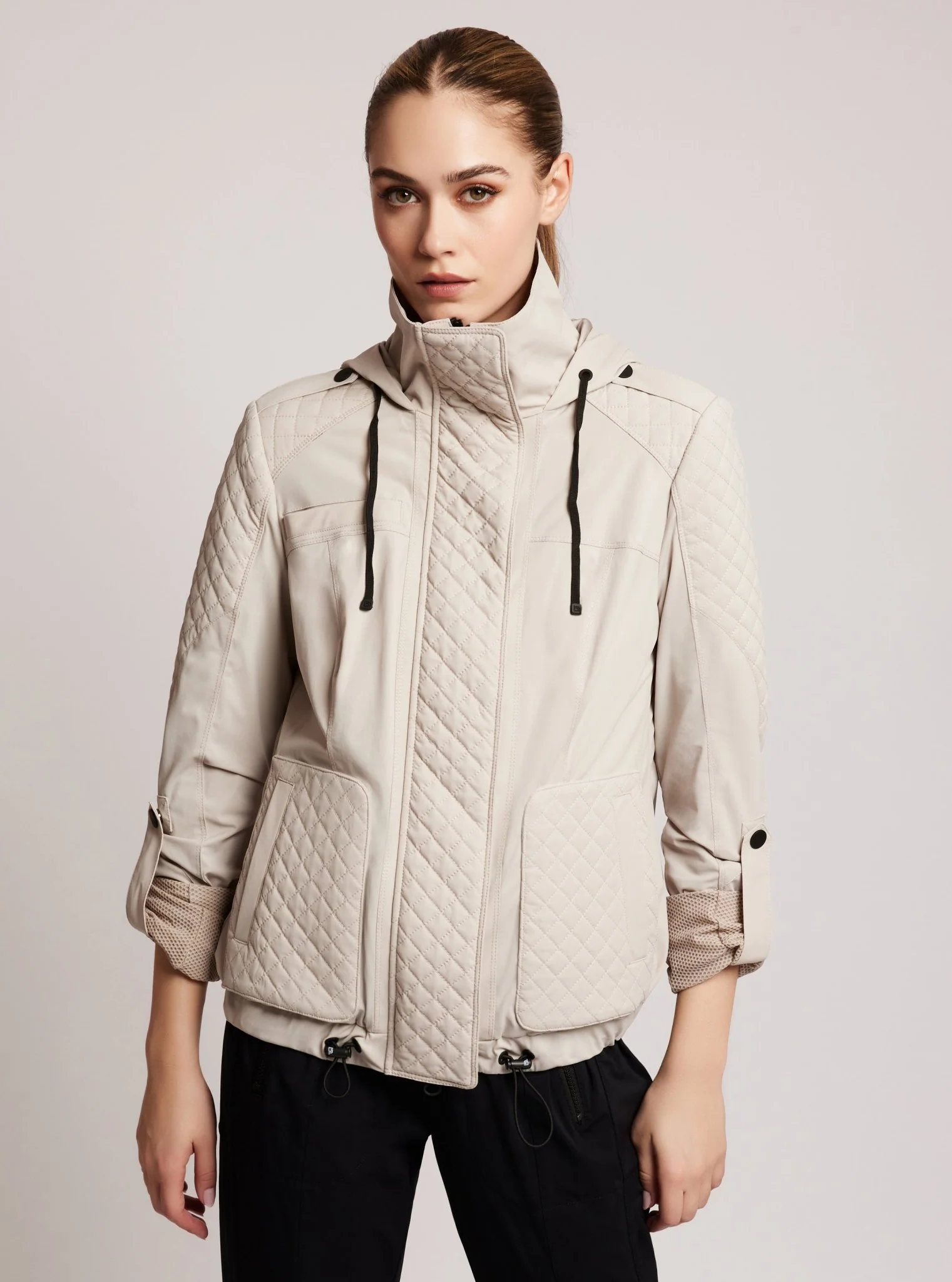 Mastermind Quilted Bomber- Clay - FINAL SALE - Image 4