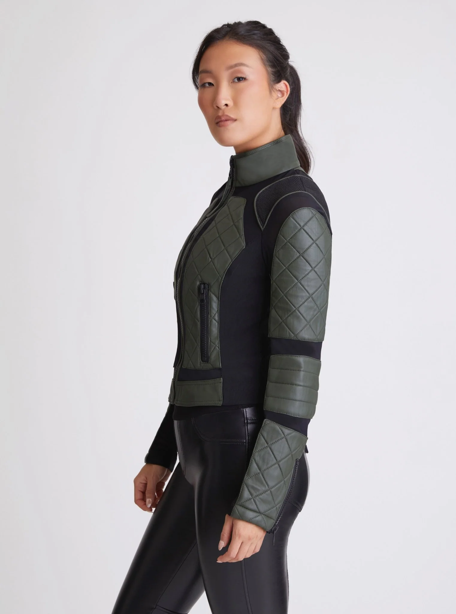Moto Jacket - Limited Edition Olive - Image 3