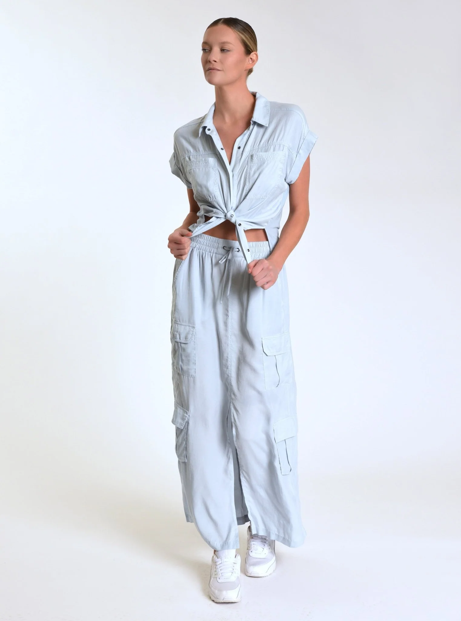 Phoenix Tencel Cargo Skirt - Image 12