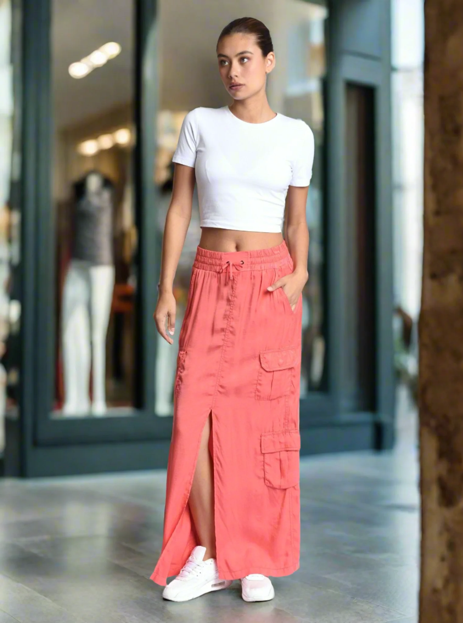 Phoenix Tencel Cargo Skirt - Image 3