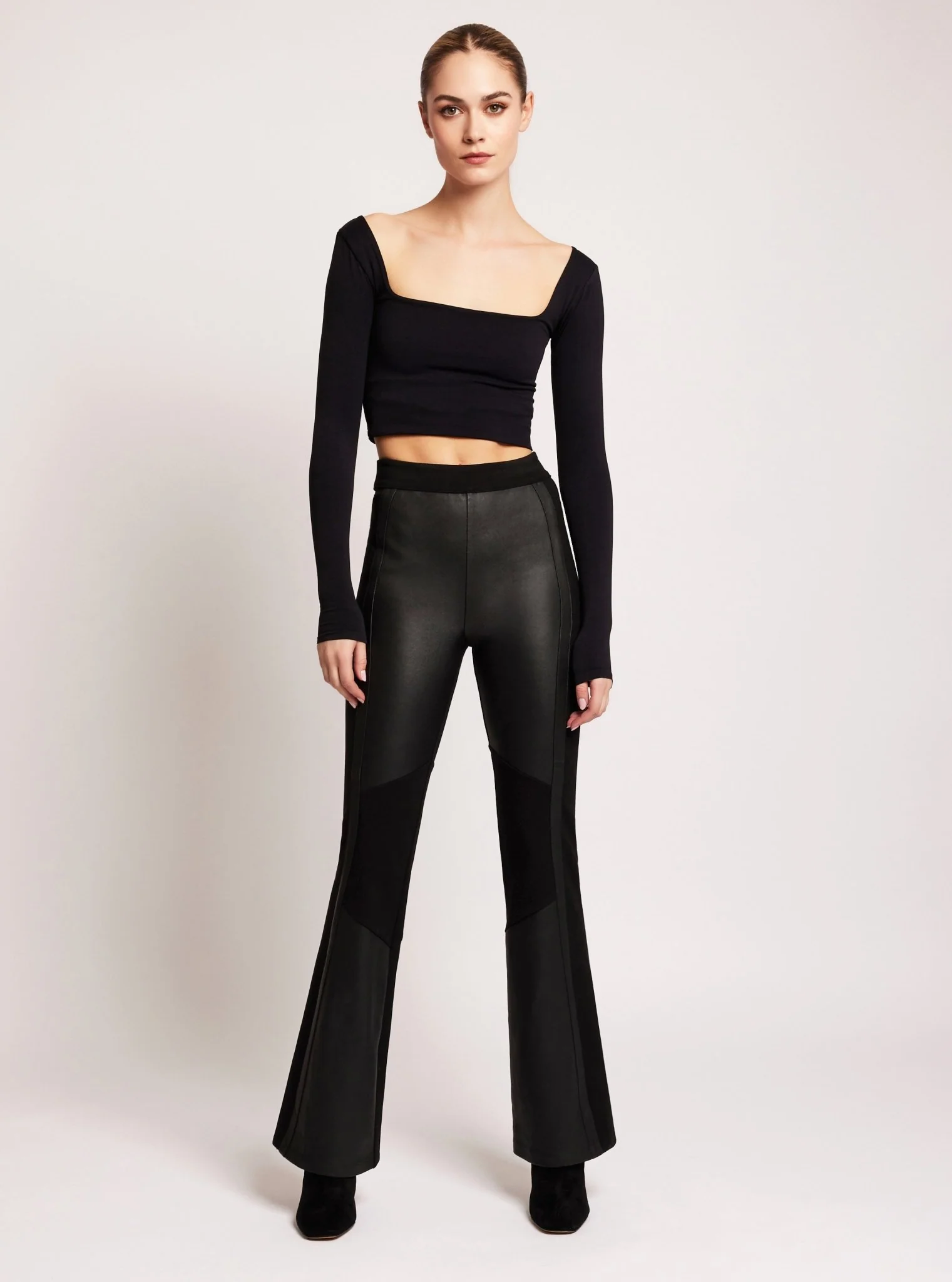 Ponte Leather Bootcut - Image 5