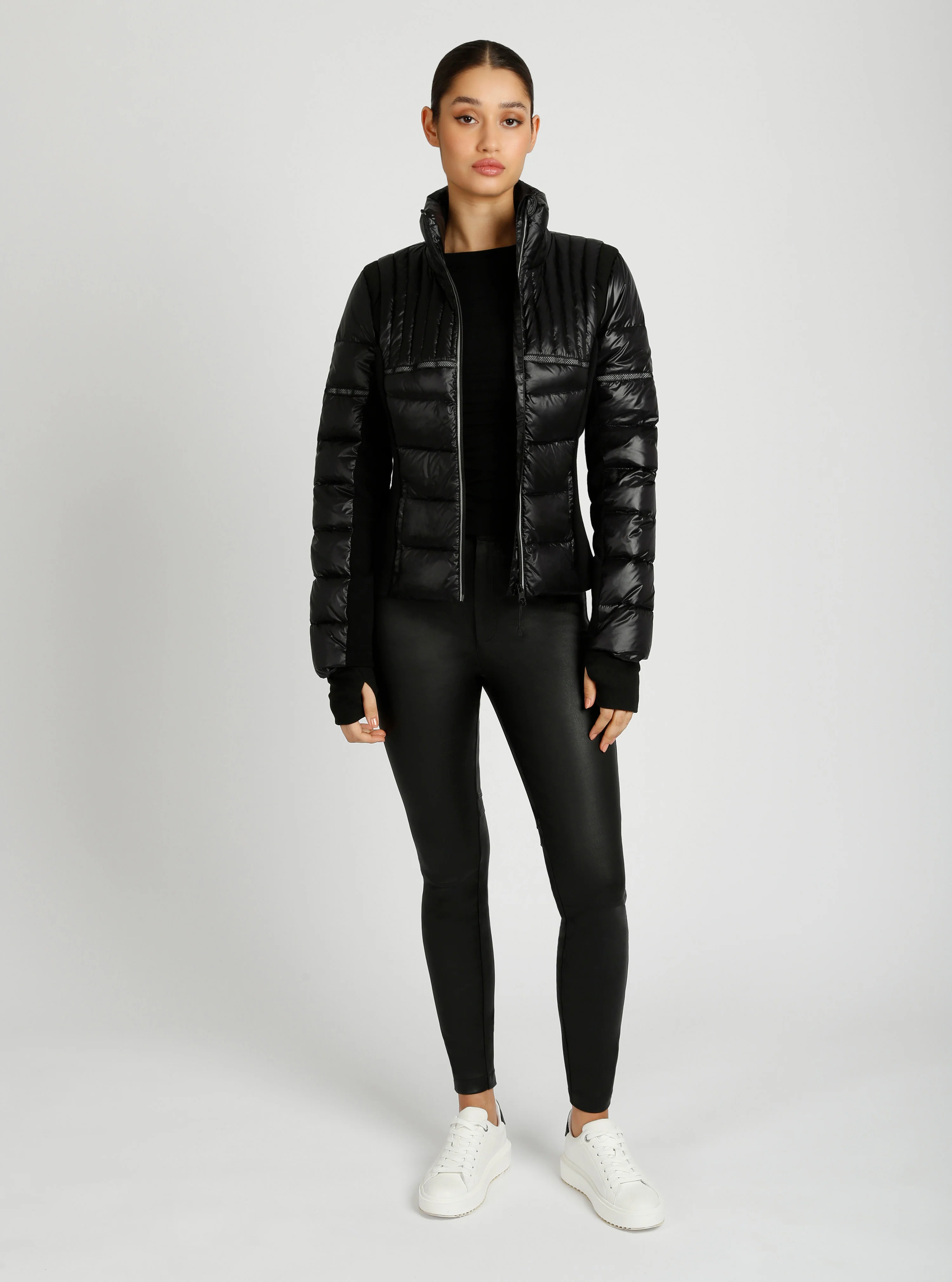Reflective Inset Down Filled Feather Weight Jacket - Image 3