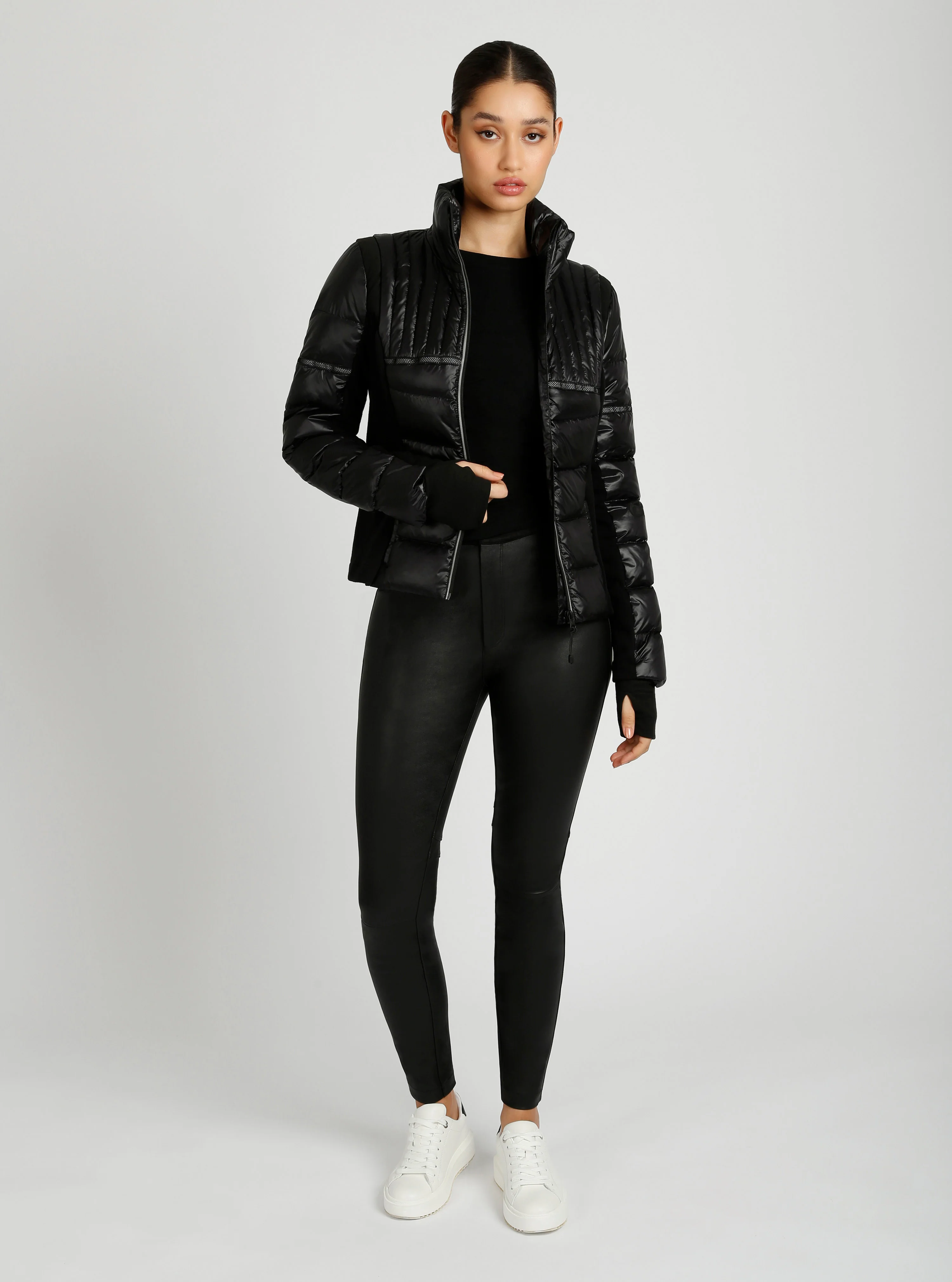 Reflective Inset Down Filled Feather Weight Jacket - Image 4