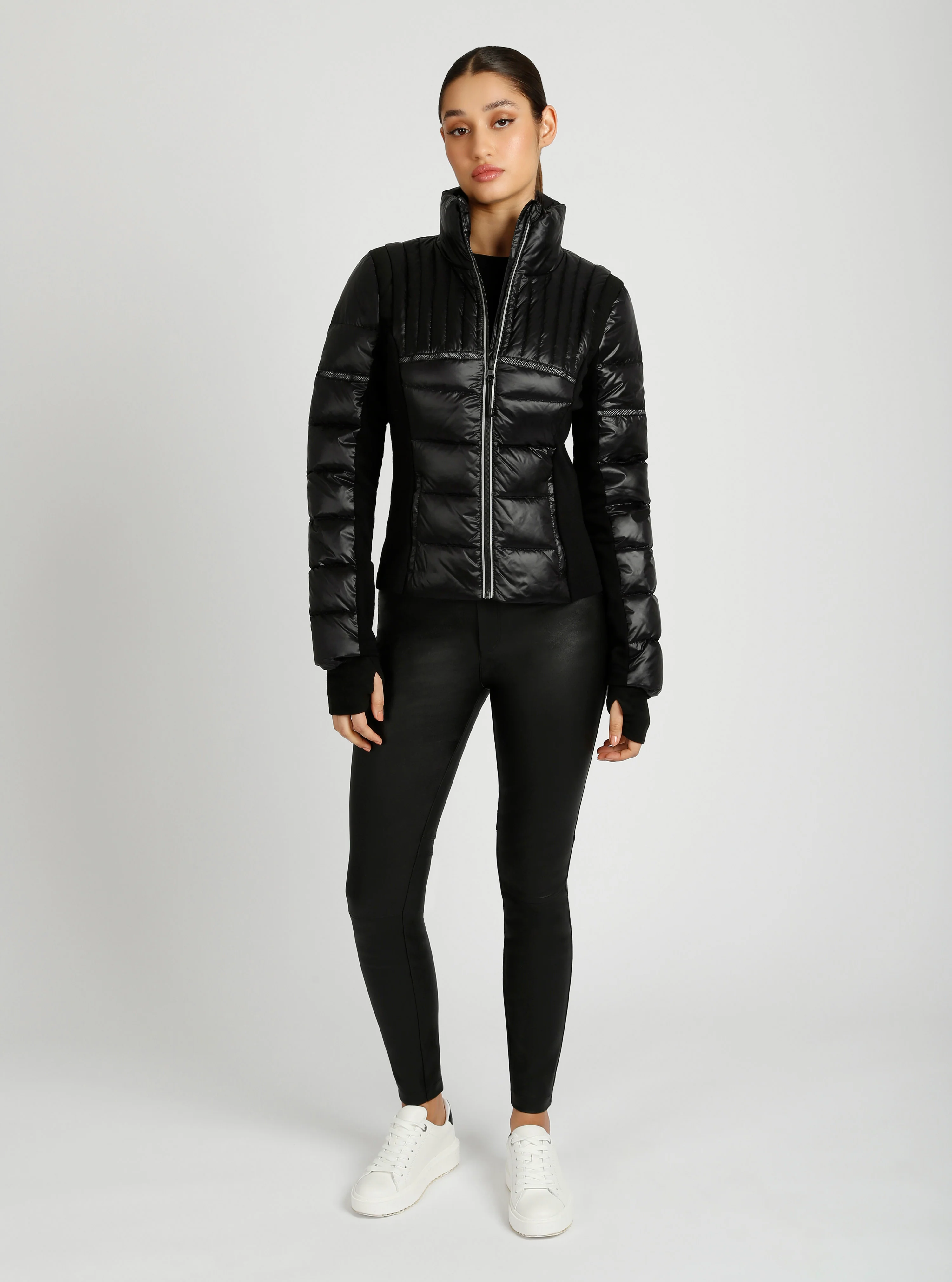 Reflective Inset Down Filled Feather Weight Jacket - Image 5