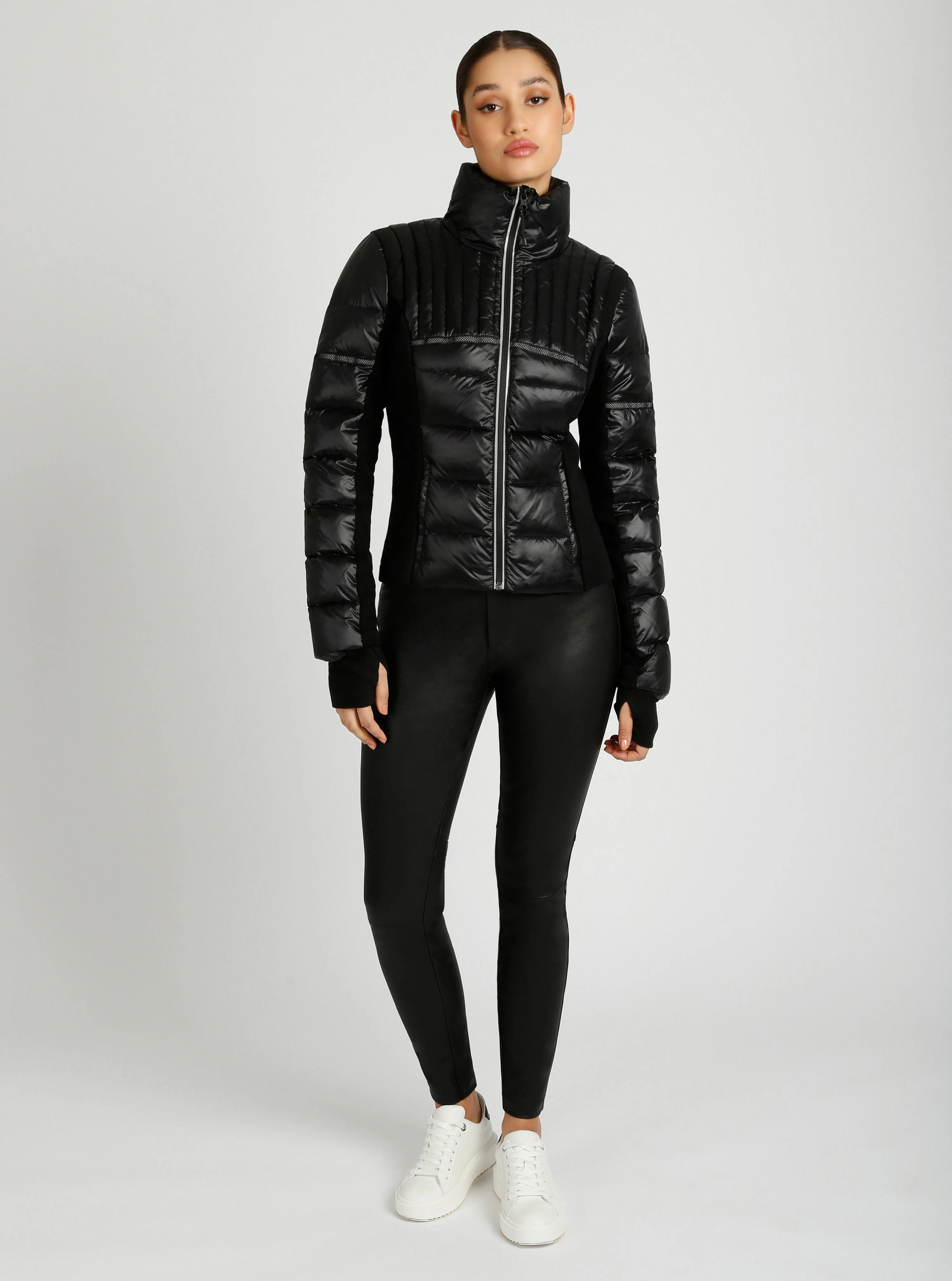 Reflective Inset Down Filled Feather Weight Jacket - Image 6