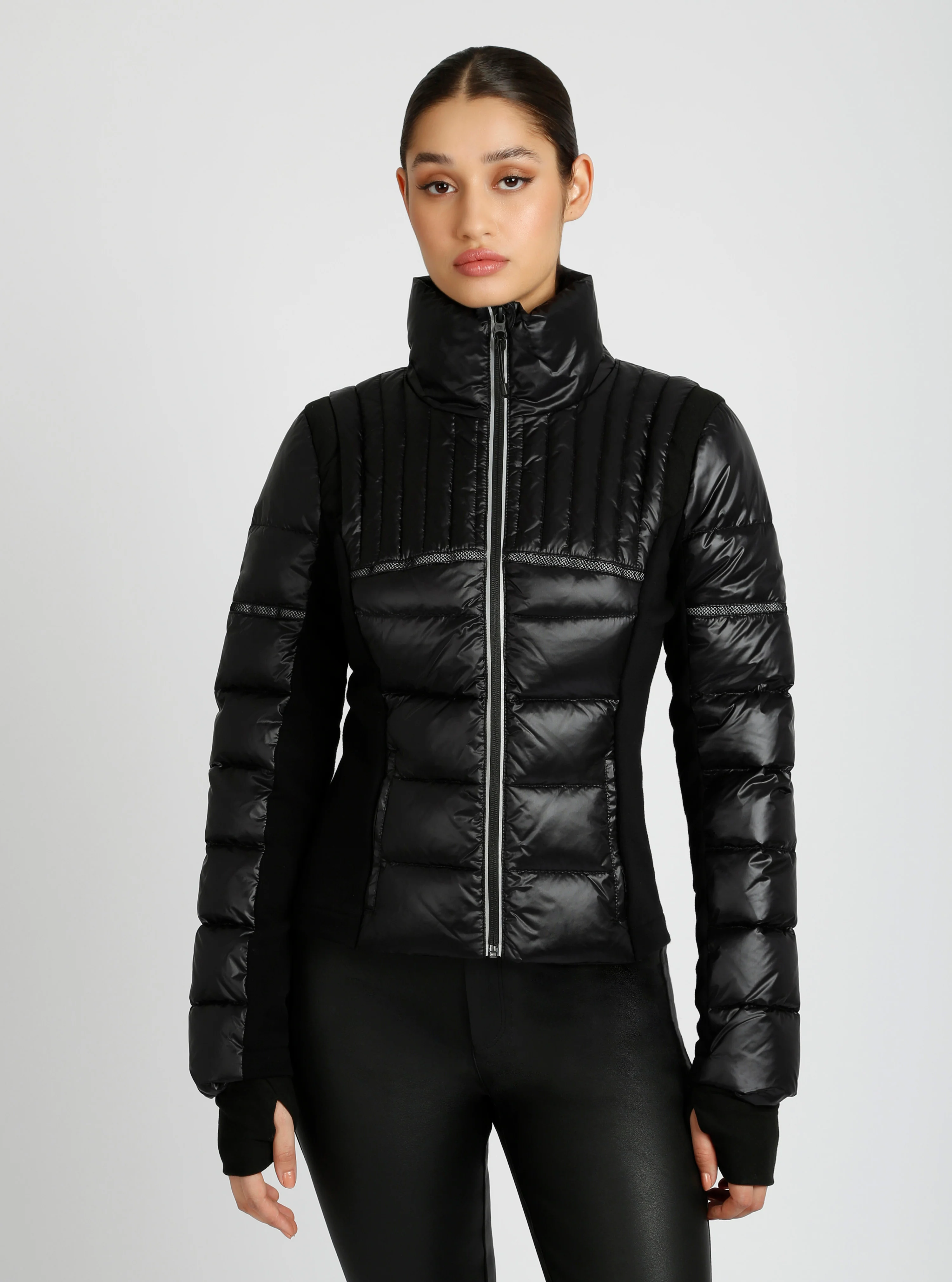 Reflective Inset Down Filled Feather Weight Jacket - Image 7