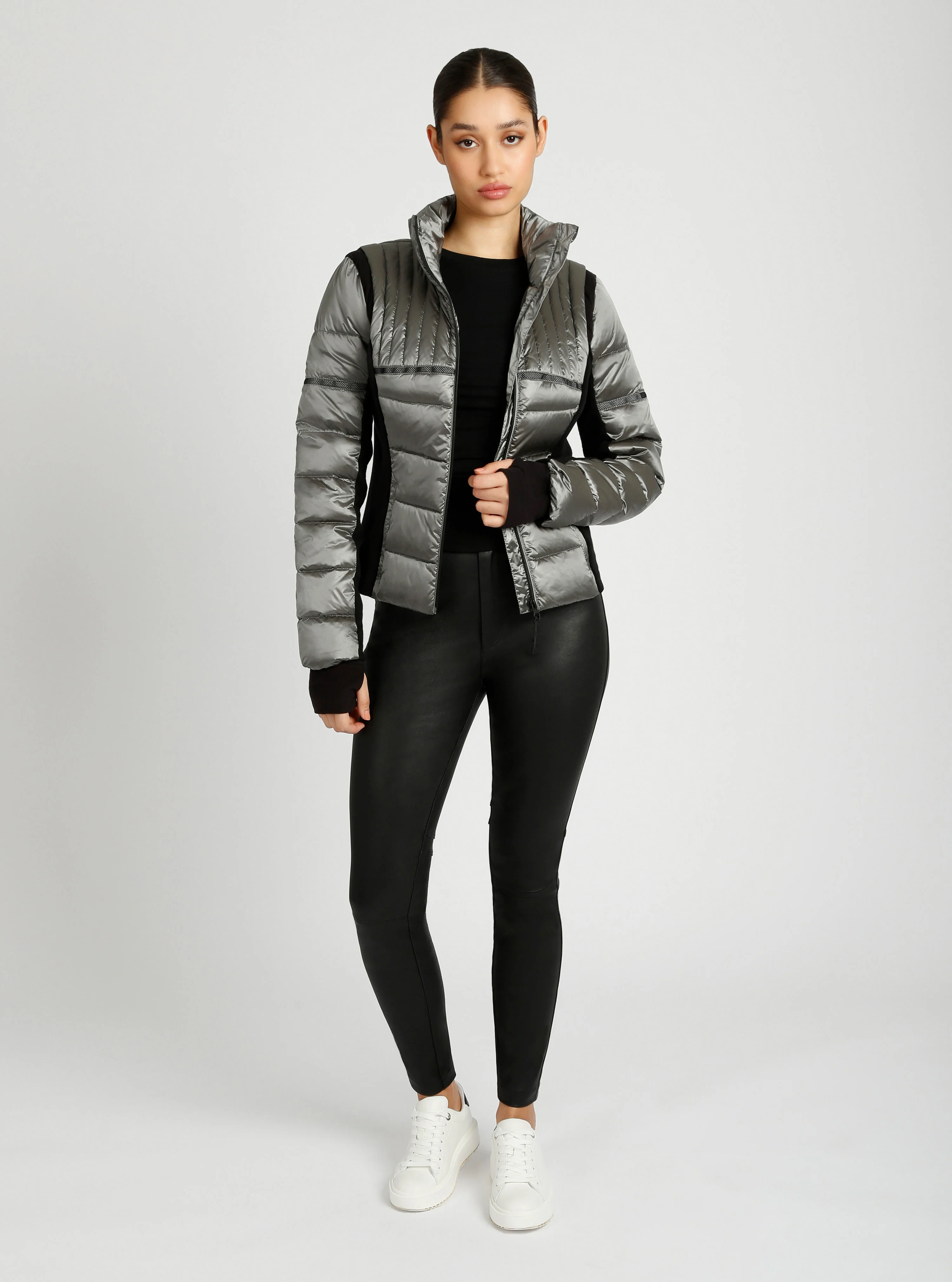 Reflective Inset Down Filled Feather Weight Jacket - Image 11
